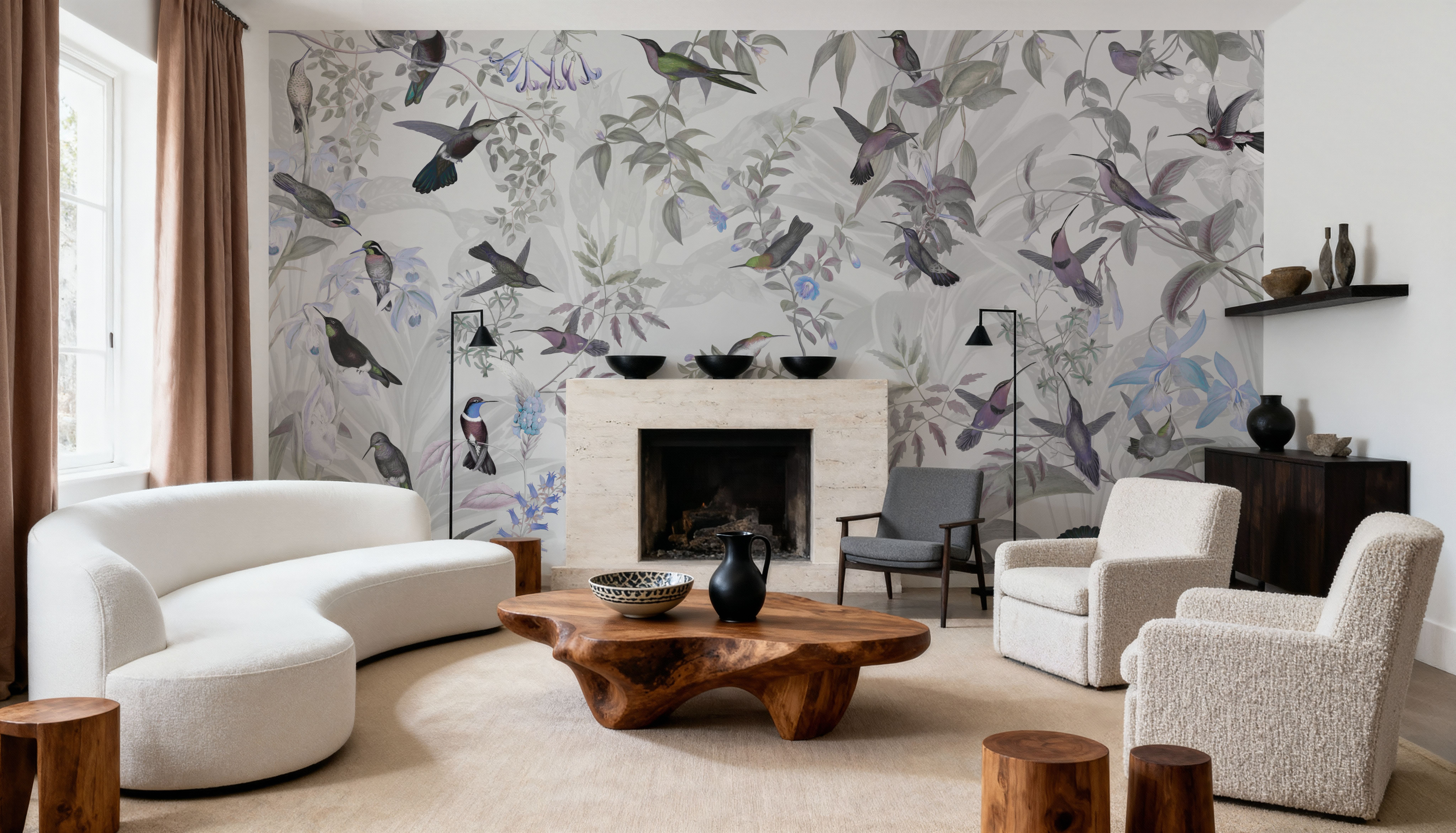 Birds Everywhere Green