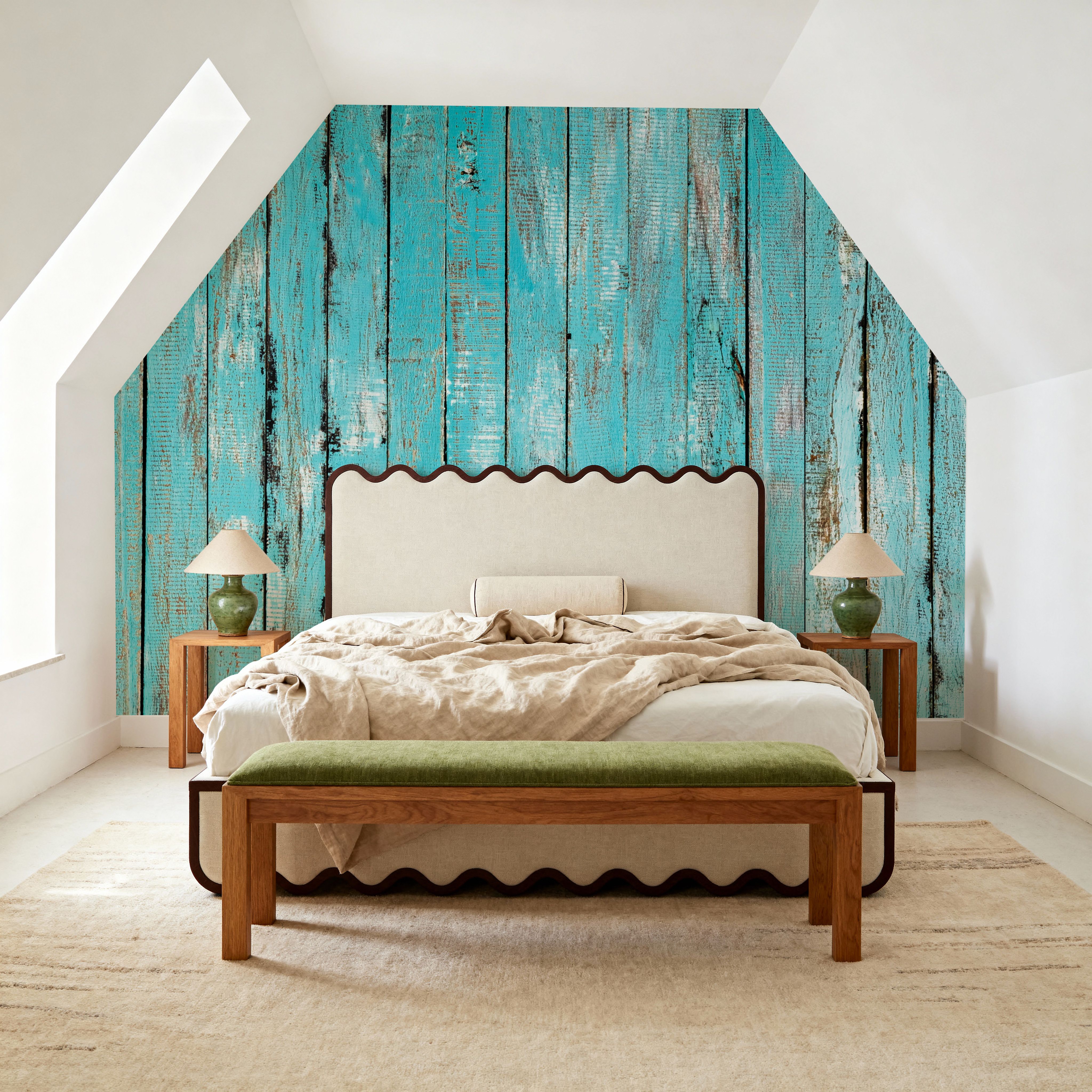 Turqouise Wooden Planks