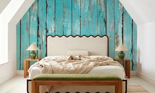 Turqouise Wooden Planks