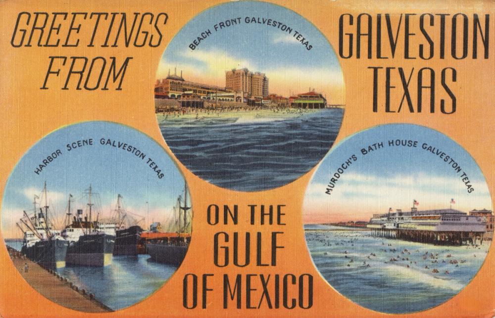 Greetings from the Gulf of Mexico - Screenprint Postcard