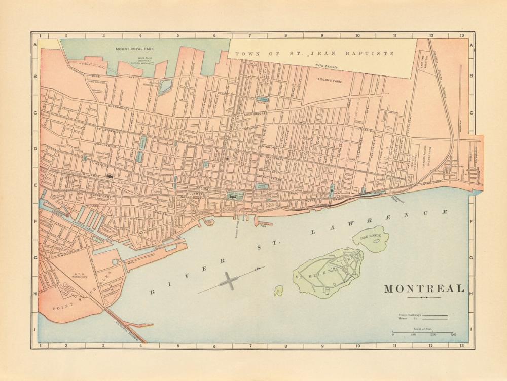 Map of Montreal