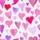 Pink & Purple Painted Hearts