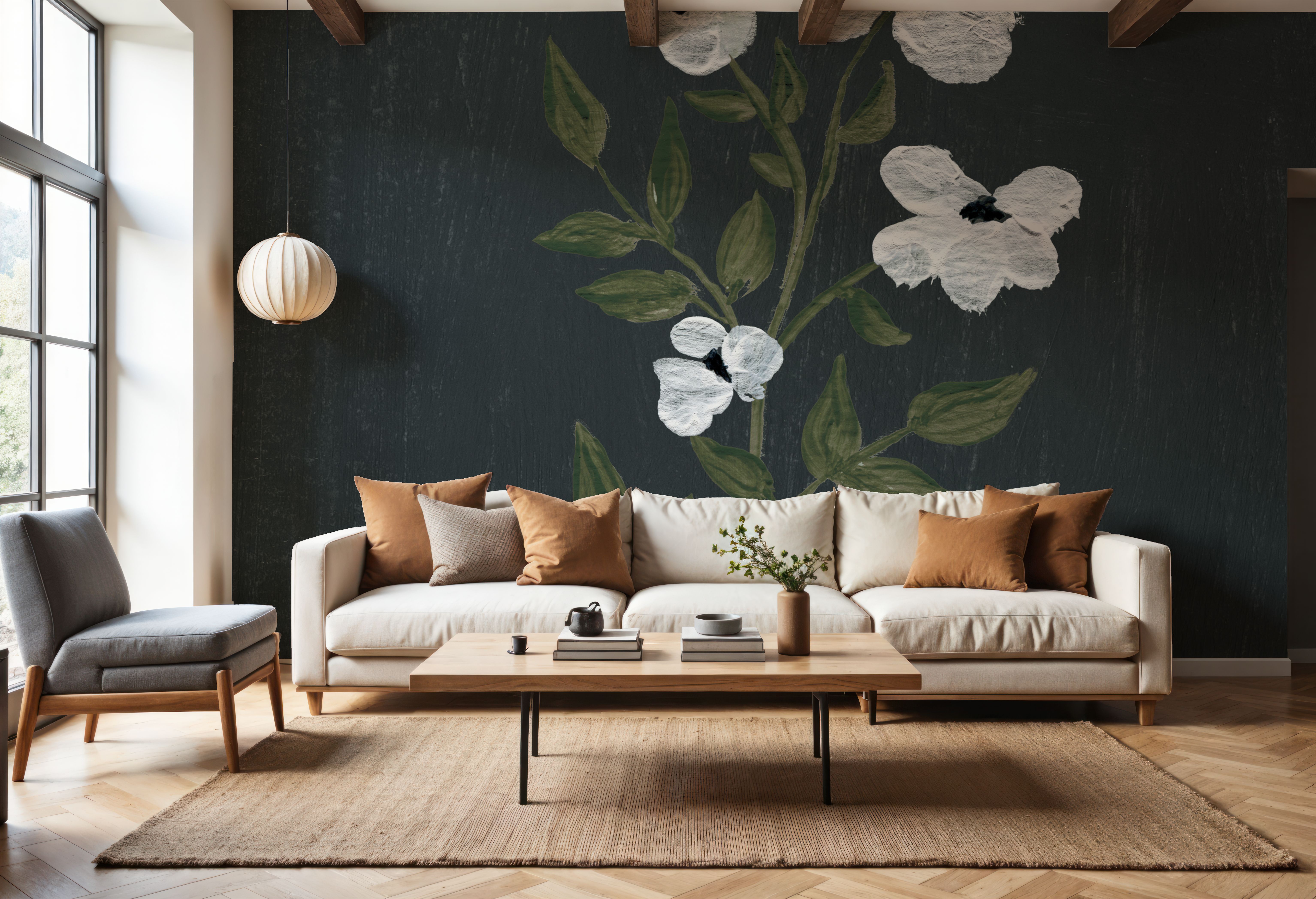 Pretty Little Flower III Black