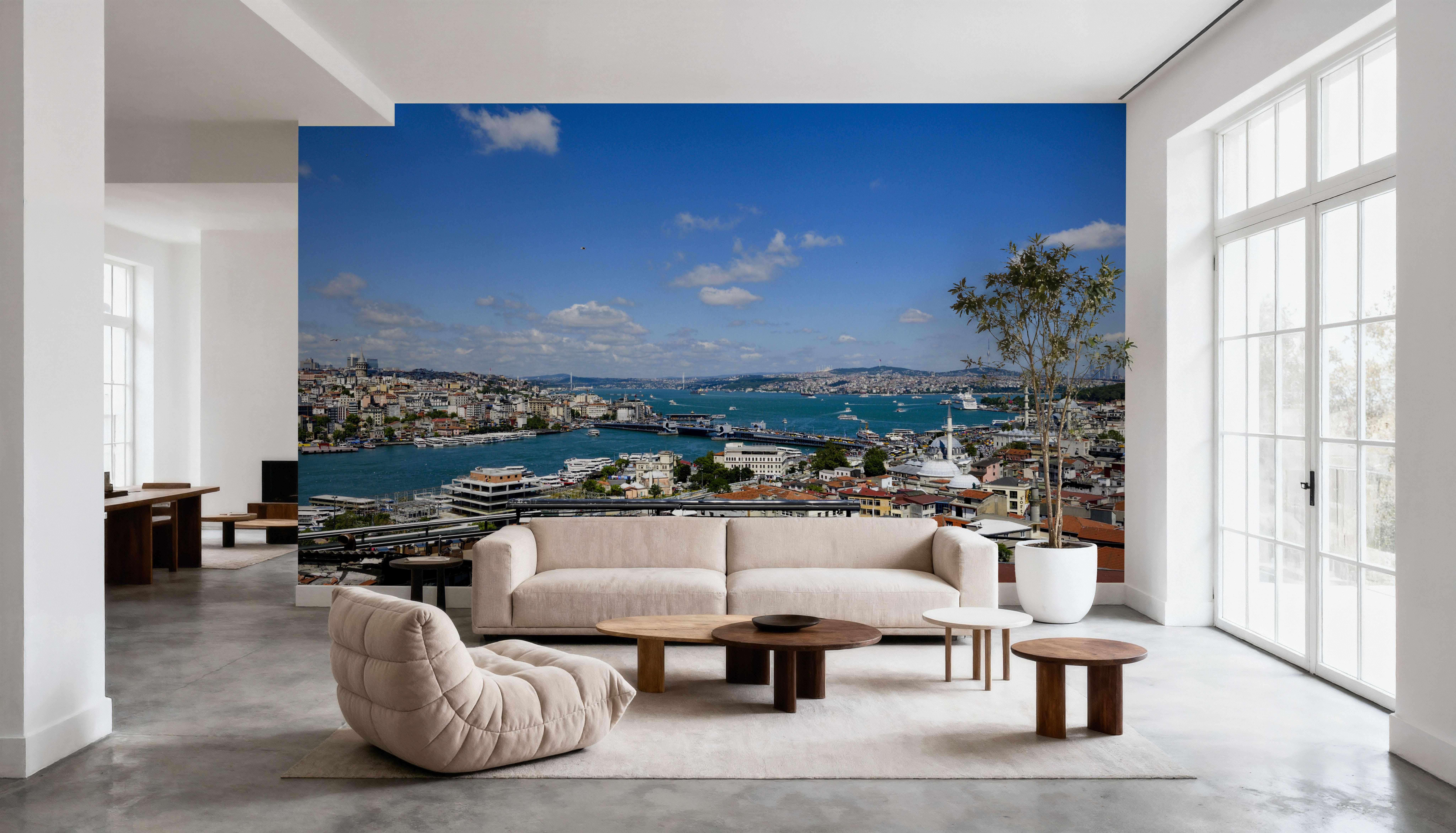 Historic River Metropolis, Wallpaper