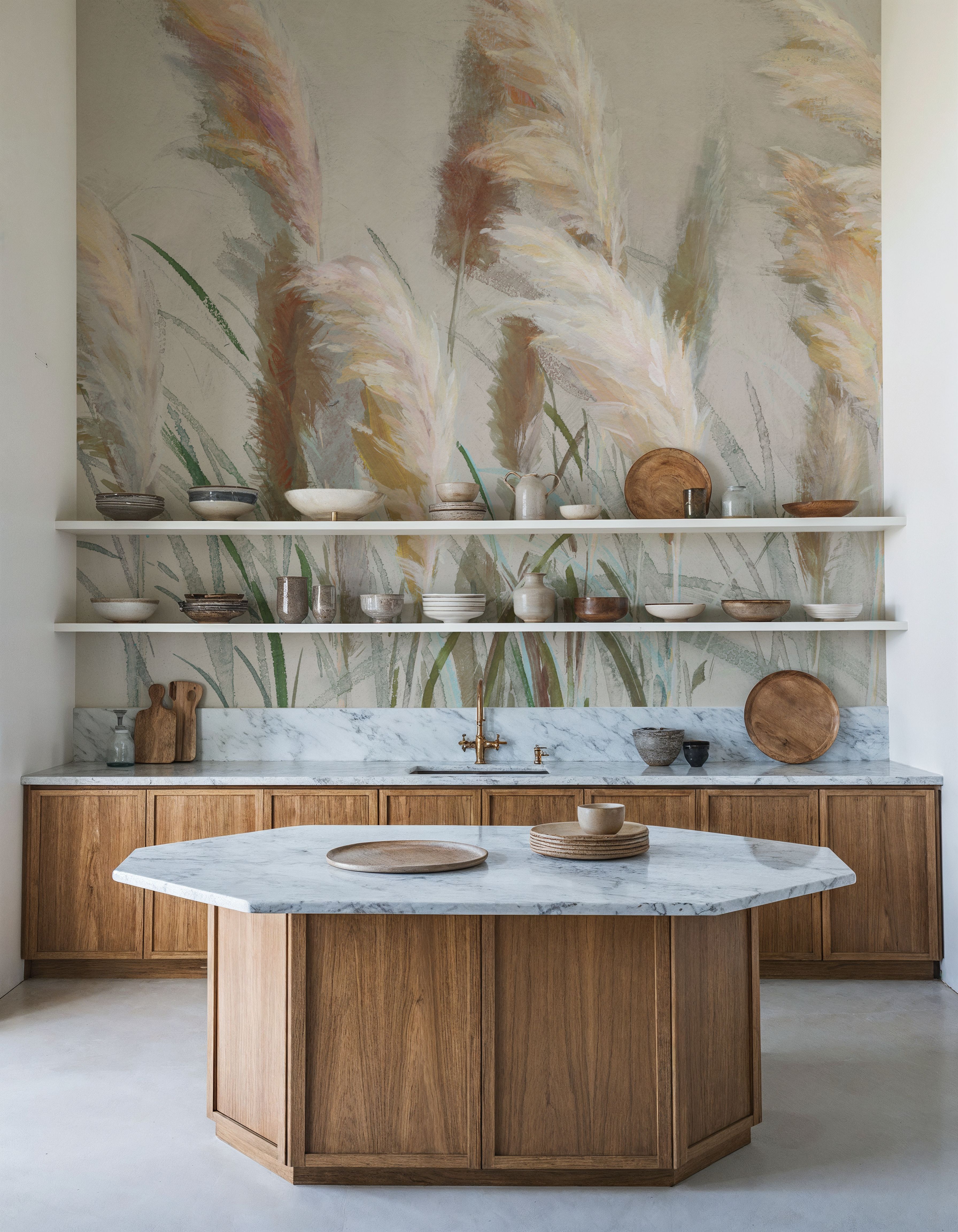 Neutral Pampas Grasses