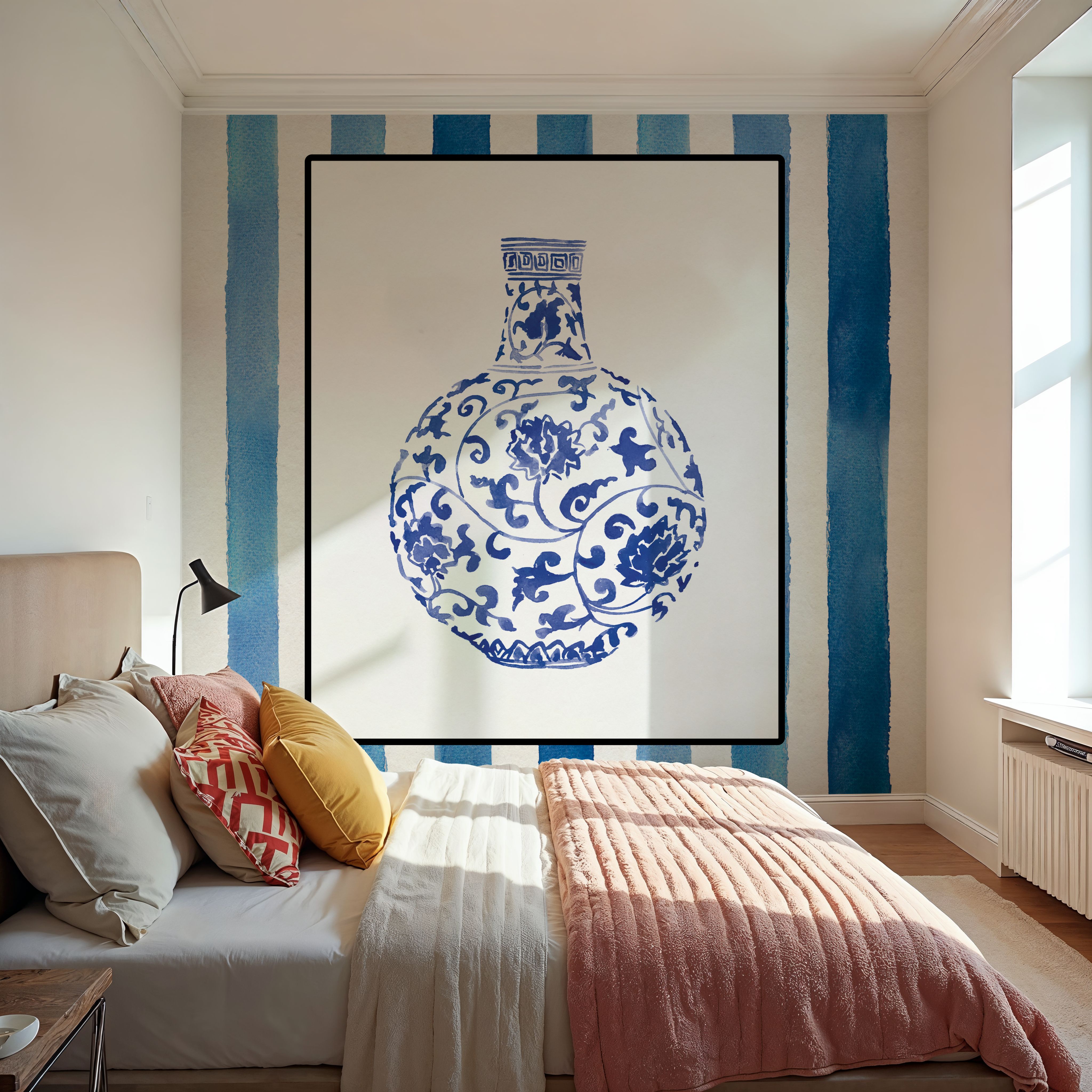 Chinoiserie Vase III Stripes