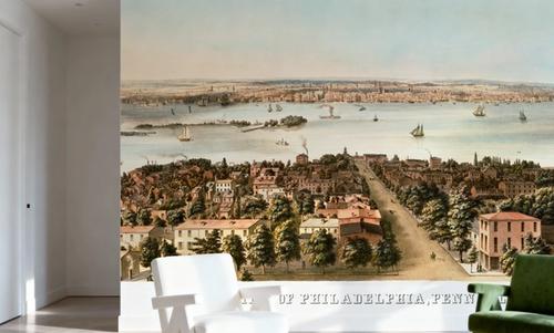 Old East View of Philadelphia, Pennsylvania, 1856