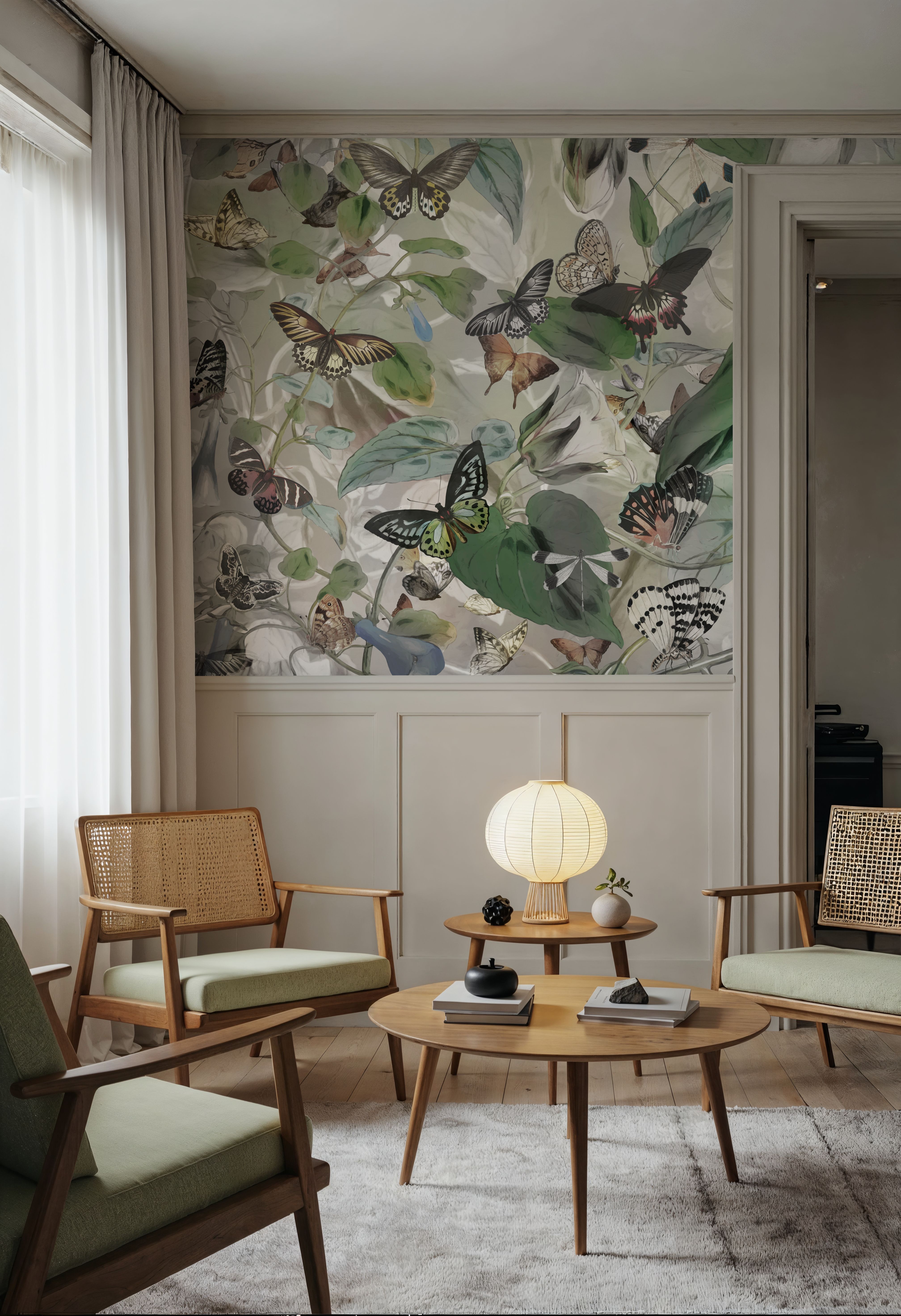 Butterfly Paradise Green