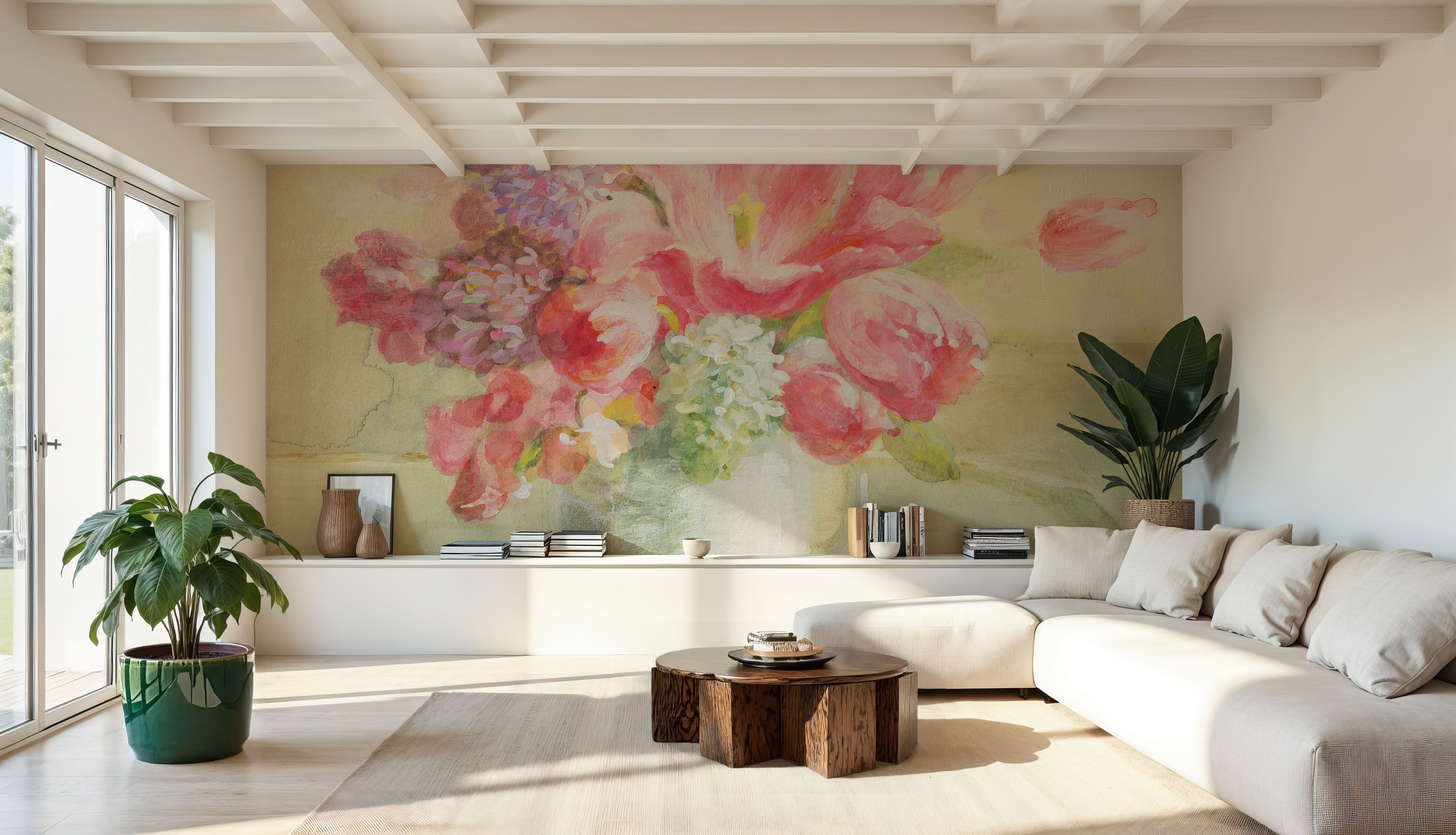 Tulips and Hyacinths on White