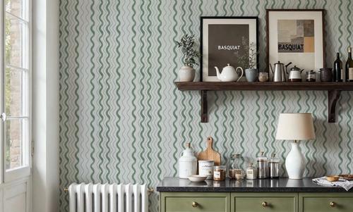 Wavy Stripes, Green
