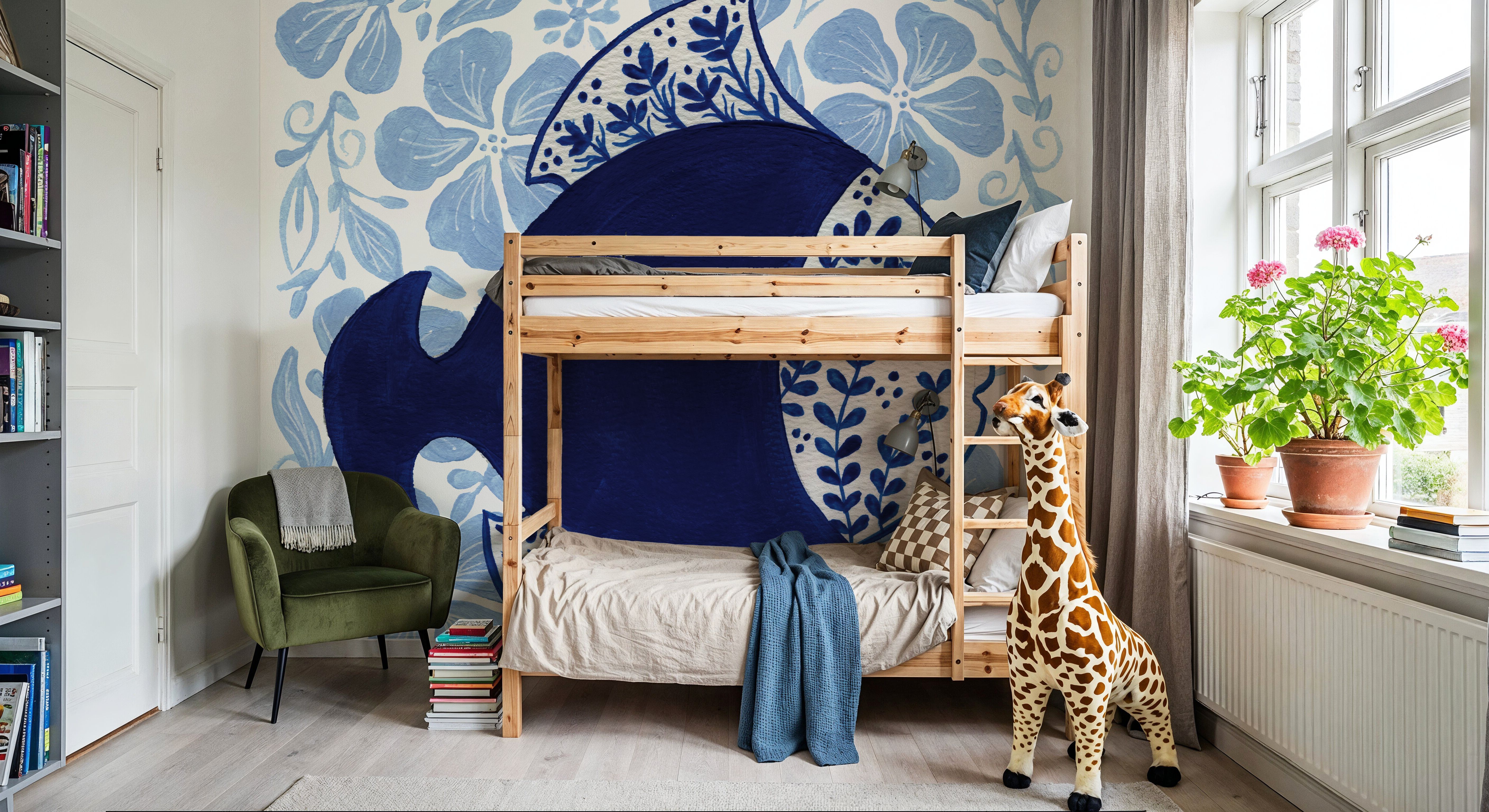 Coastal Chinoiserie V, Wallpaper