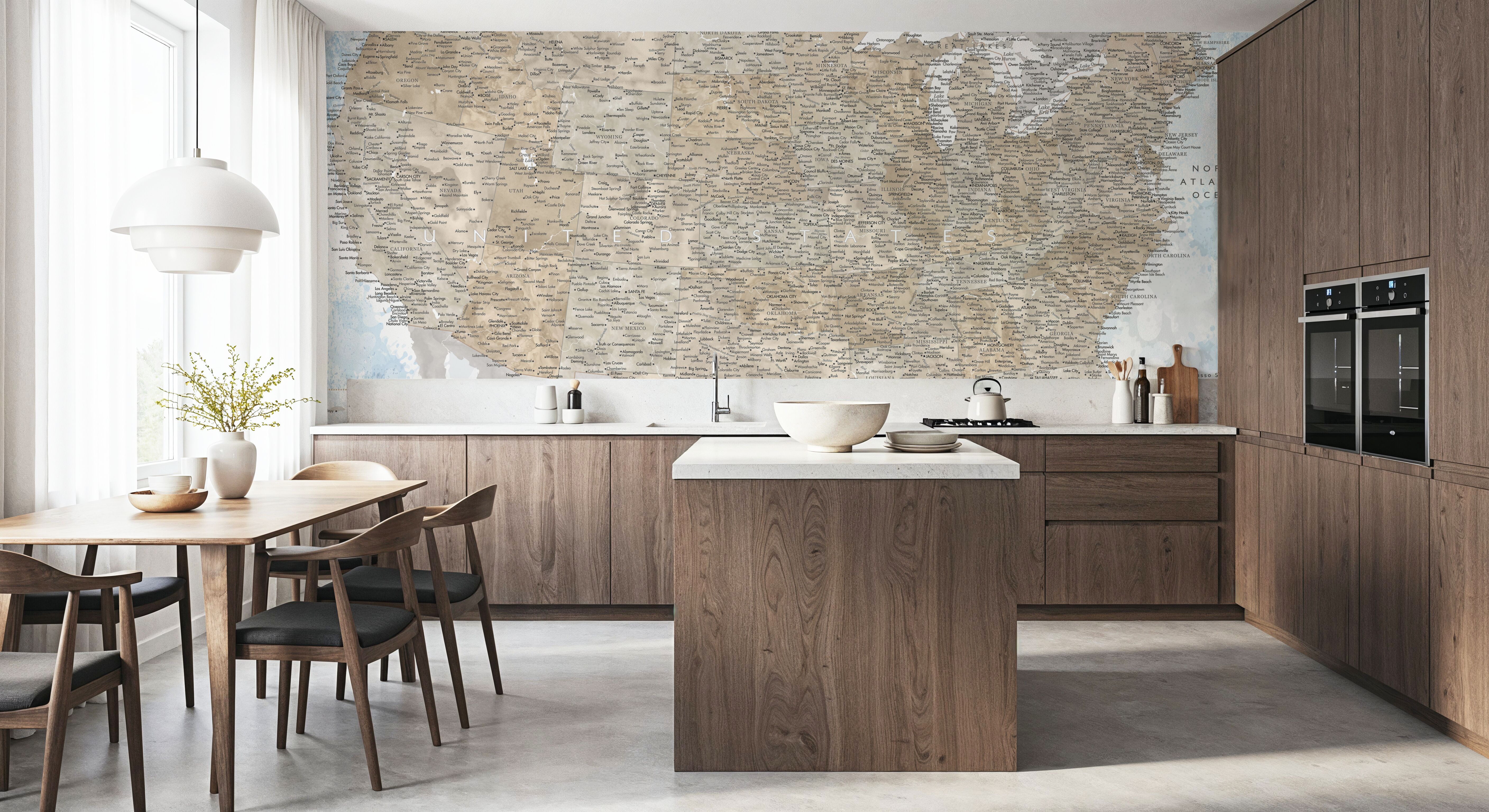 US Map Detailed - Ghada