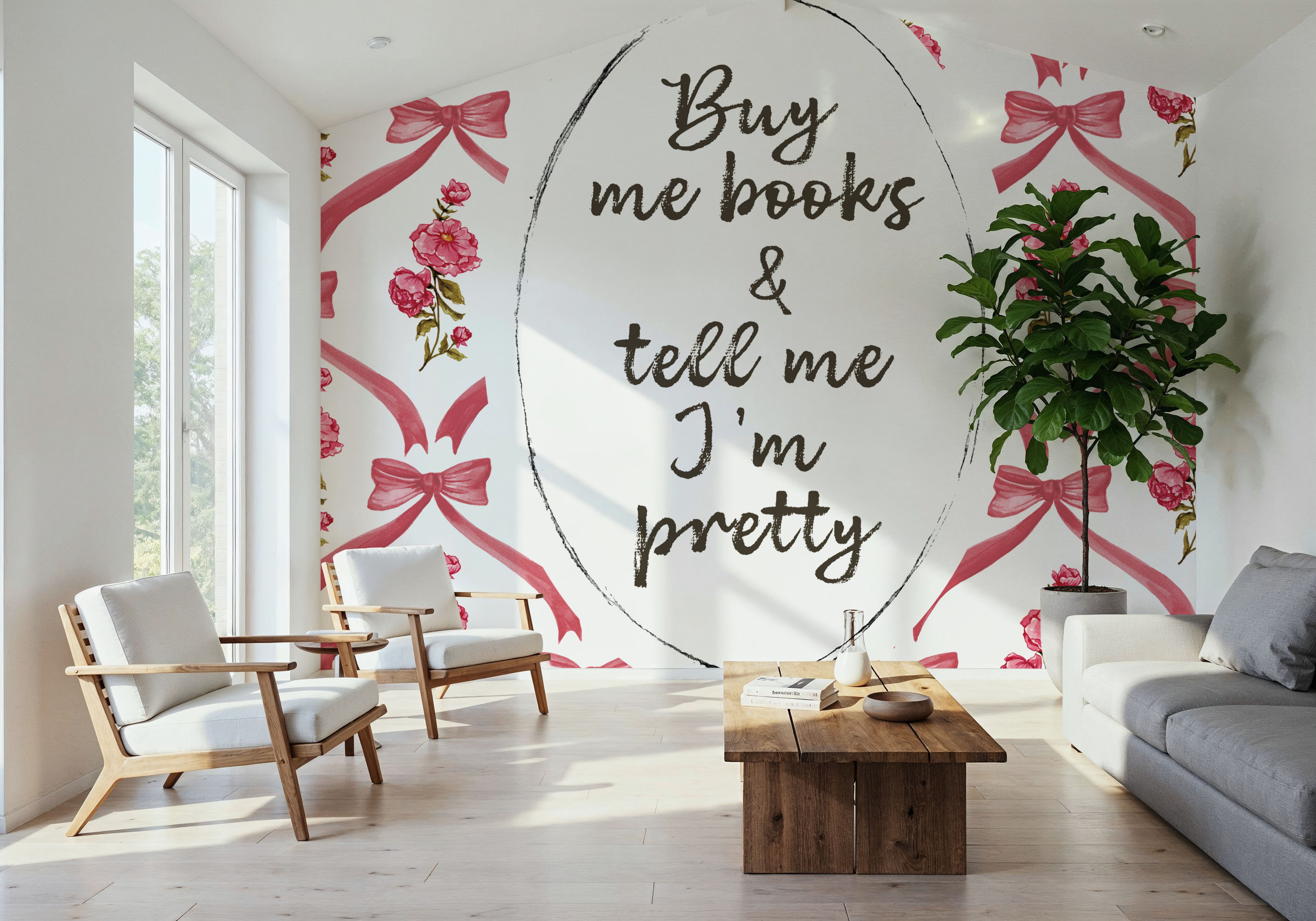 Buy Me Books, Behang