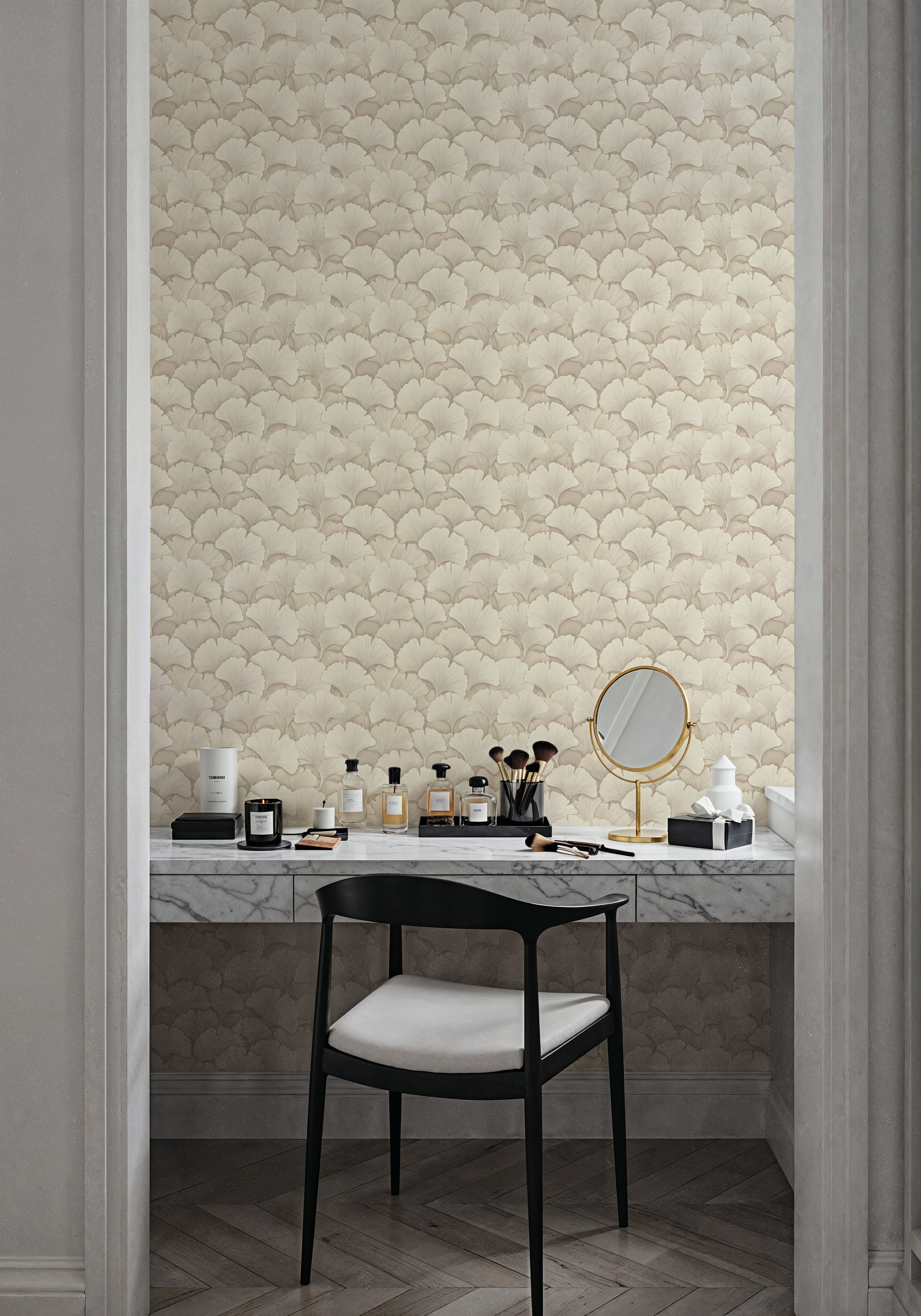 Ginkgo Folia, Ivory, Papel de parede