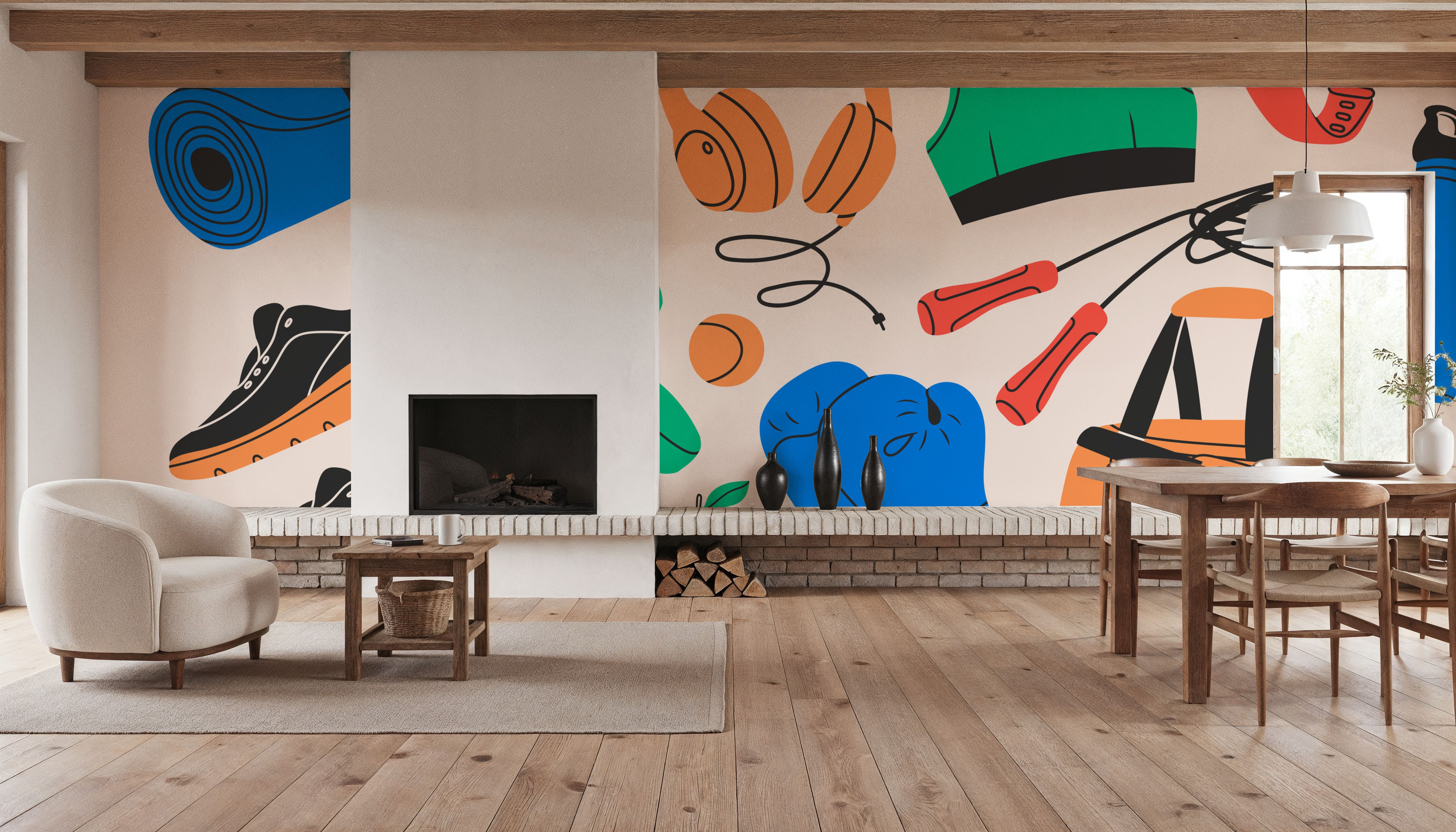 Gym Class, Wallpaper