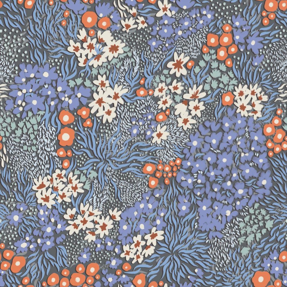 Floral Sparklers, Periwinkle