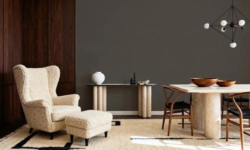 Linen Mist Murky Collection, Muted Brown