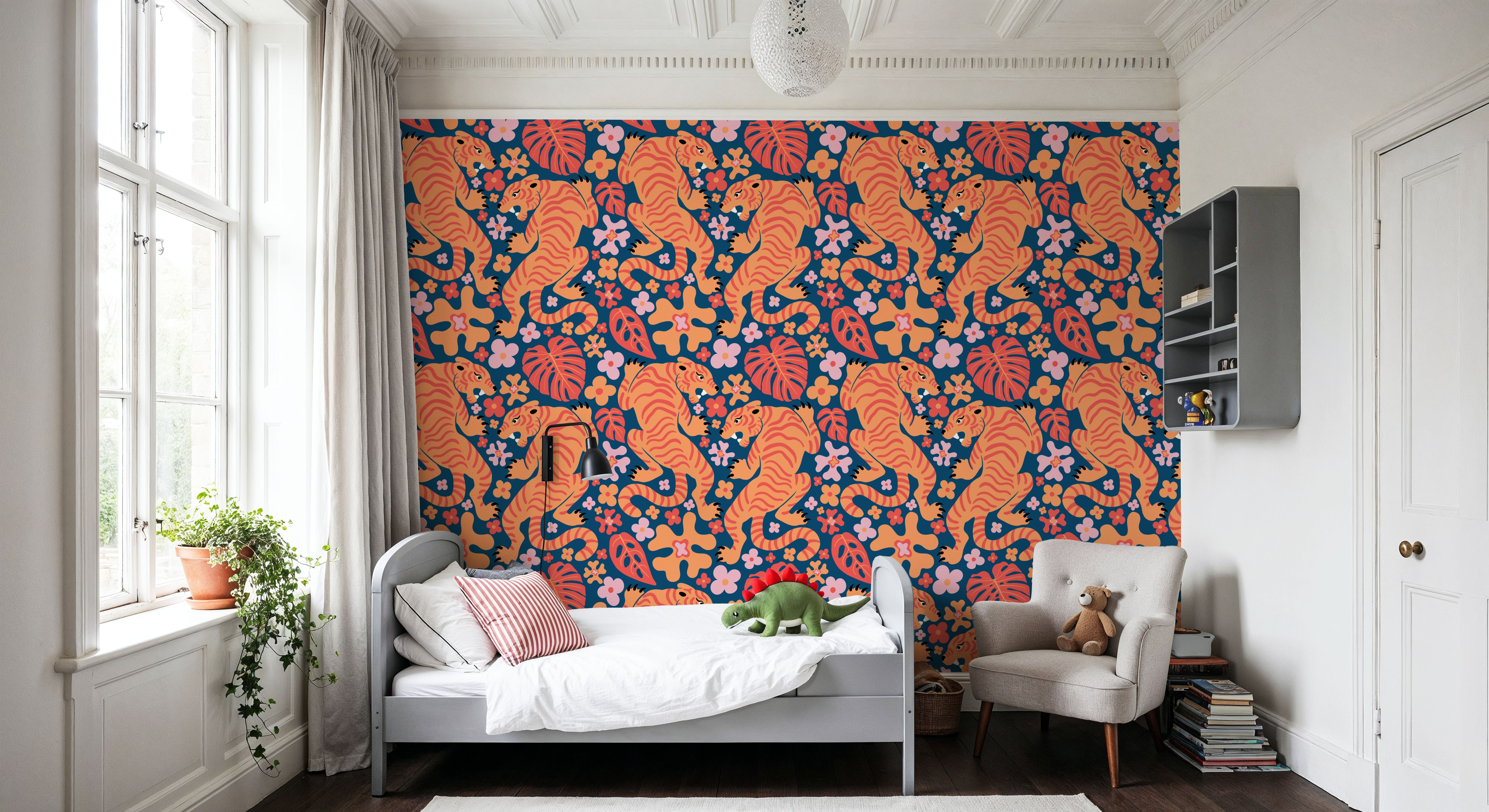 Otomi Cool Tigers, Orange & Navy