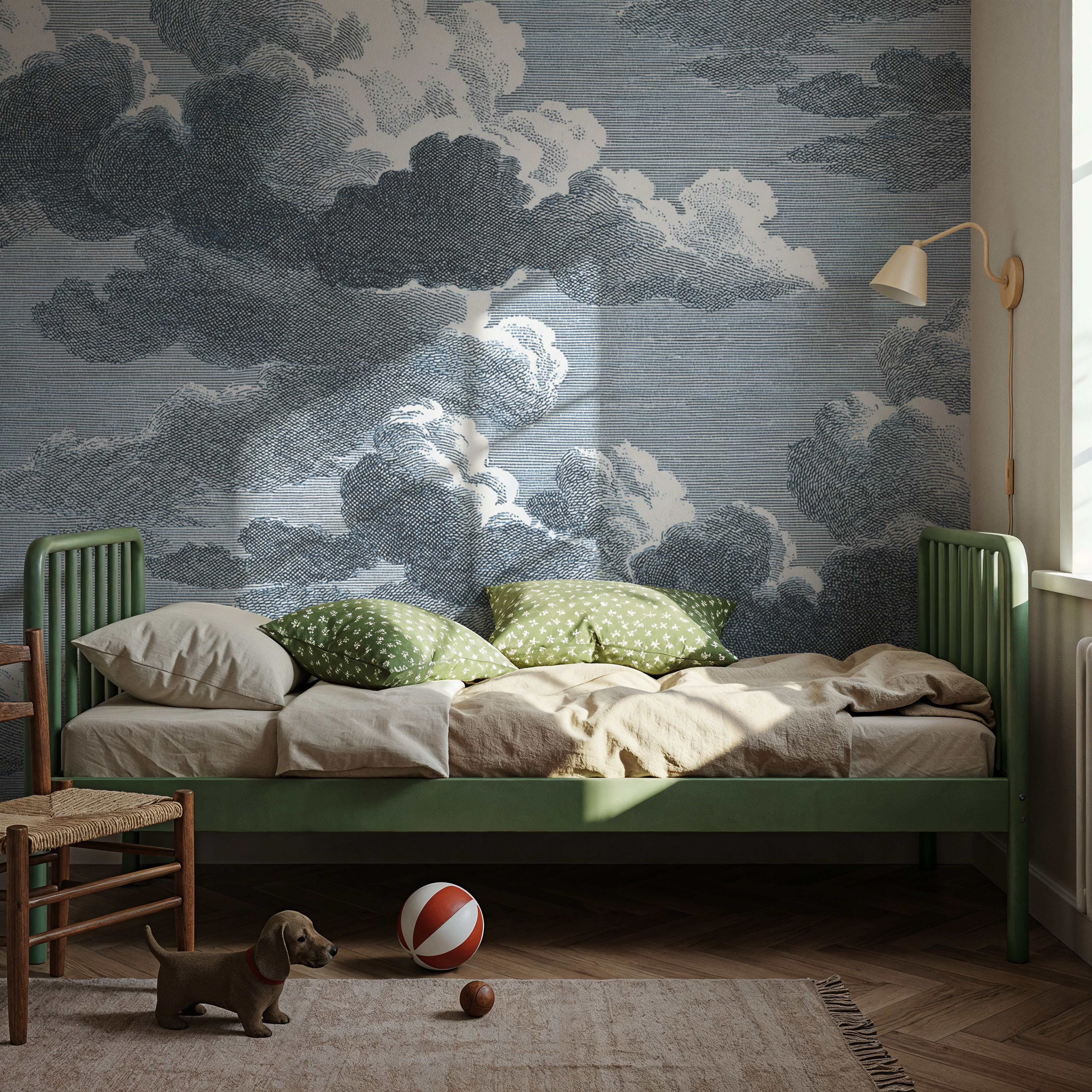 Intaglio Clouds, Ink Blue