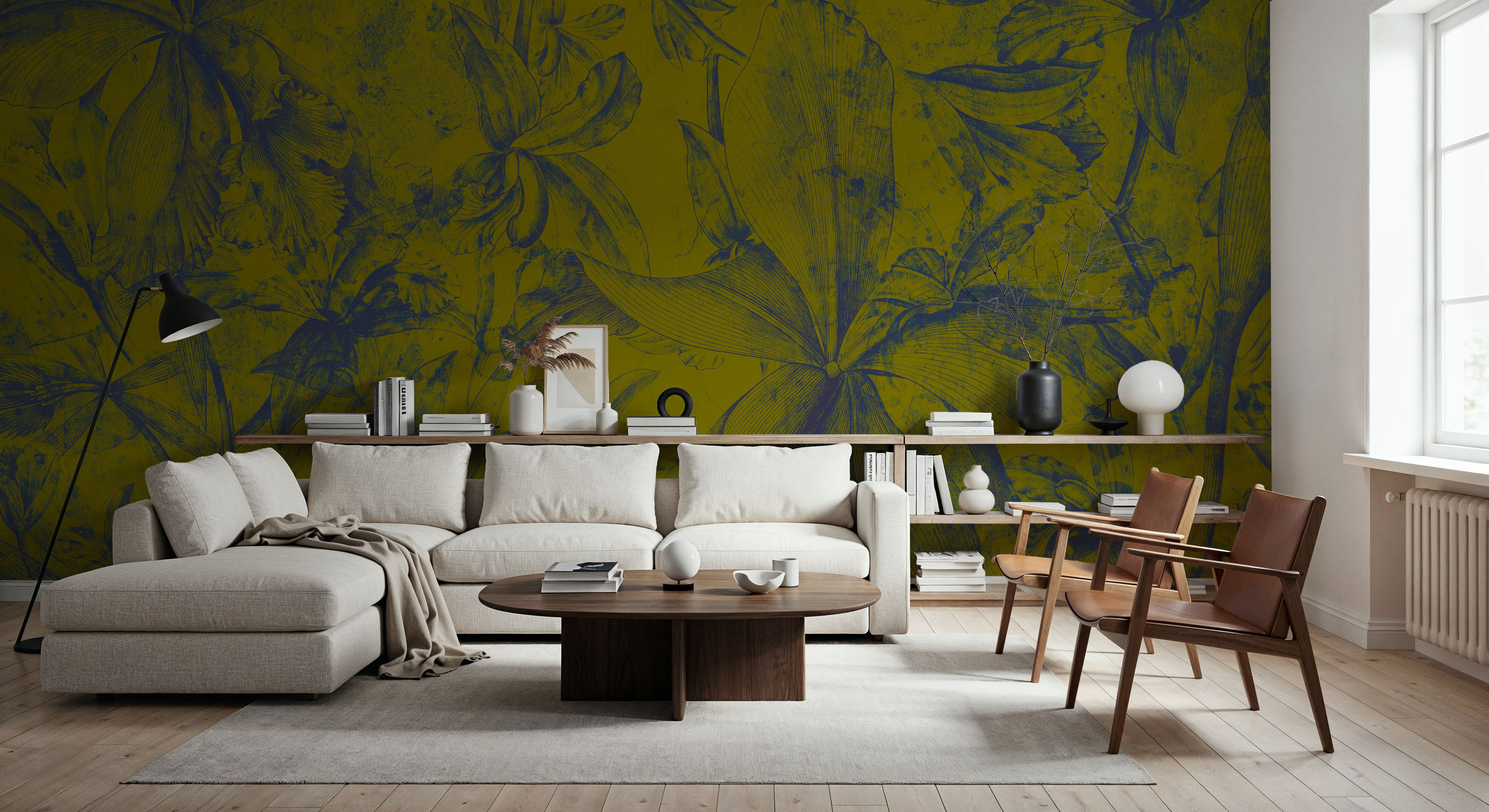 Orchids Sketch, Behang