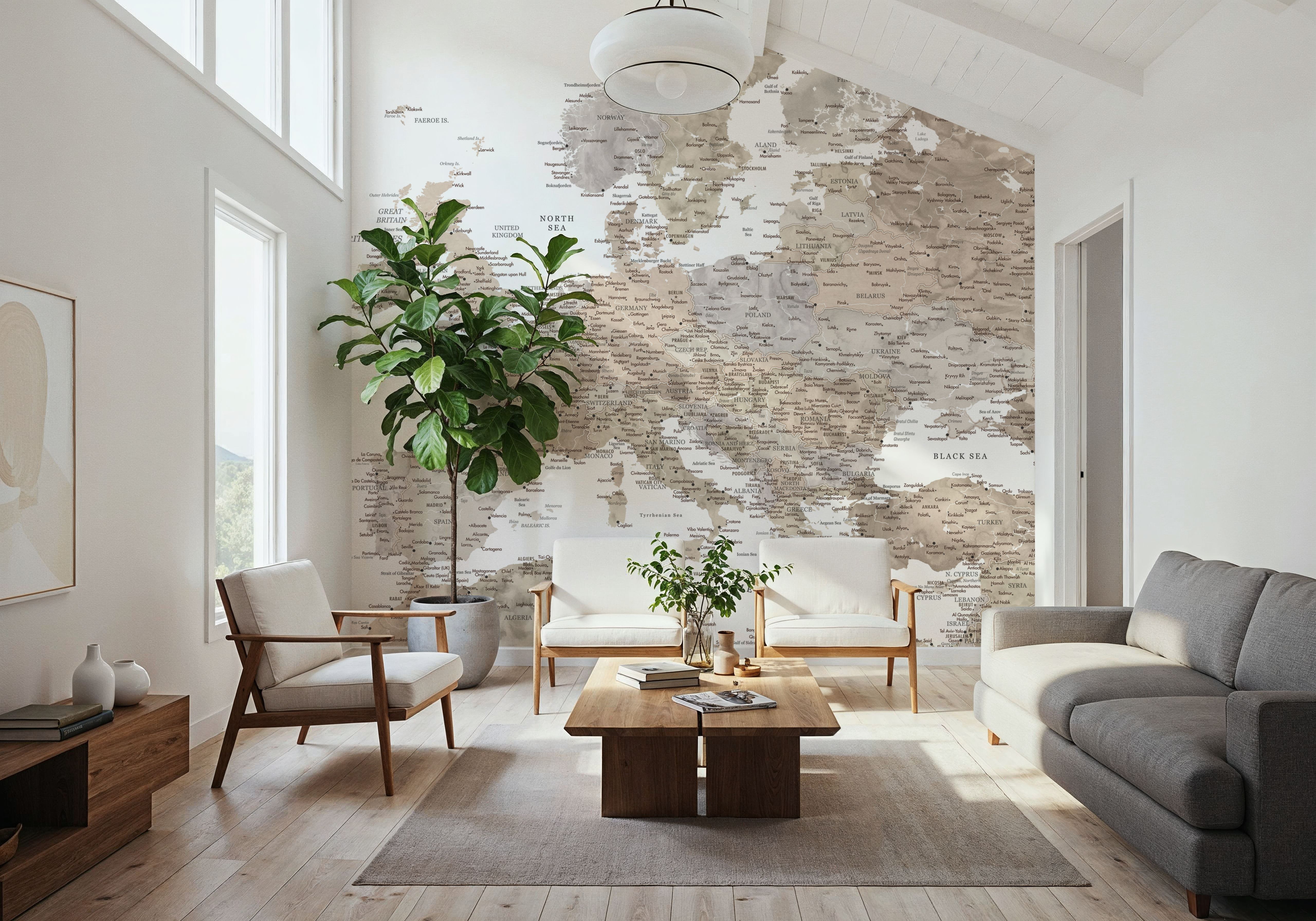 Europe Map Detailed - Abey