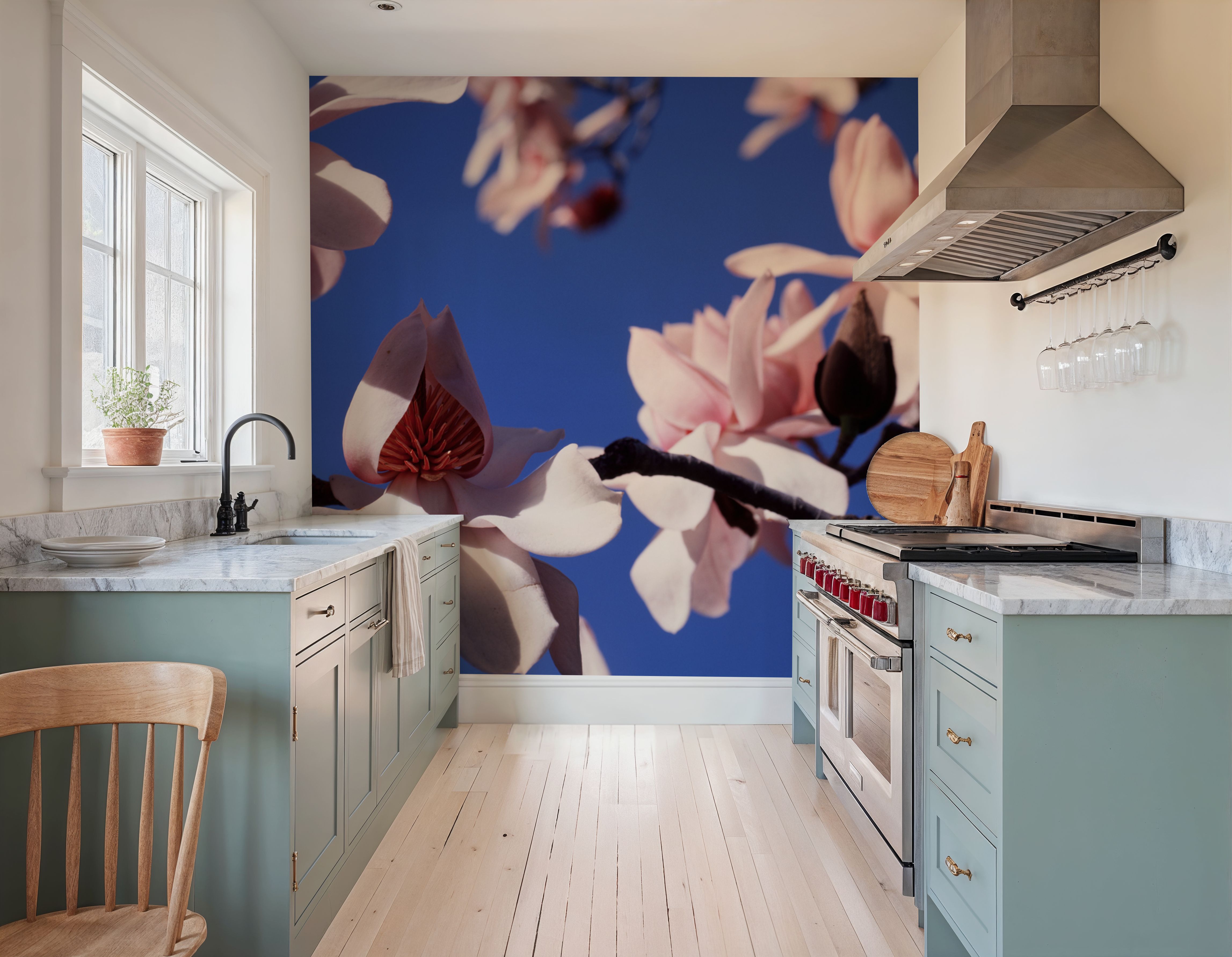 Blush Magnolia Sky Close up