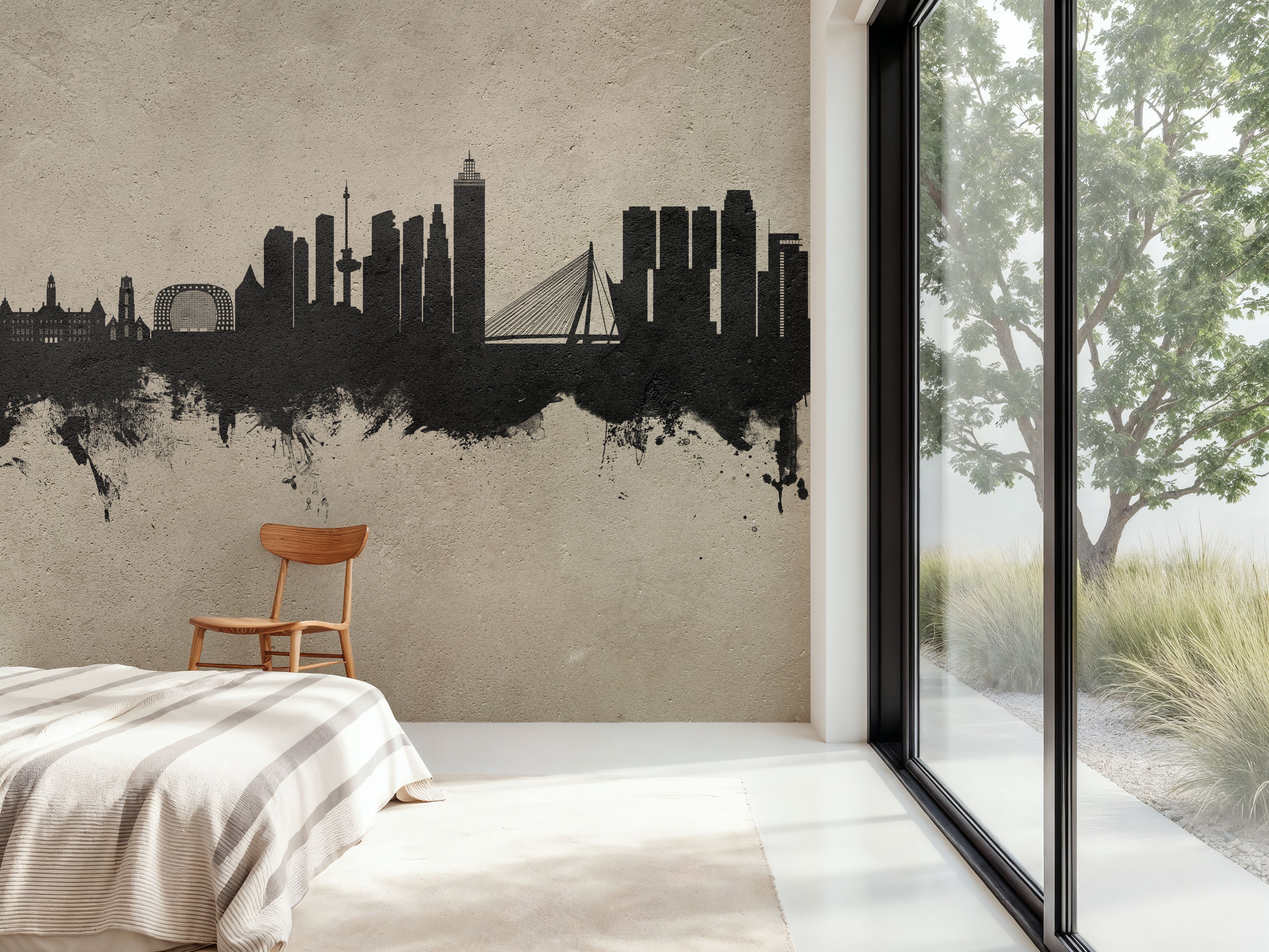 Rotterdam The Netherands Skyline Concrete