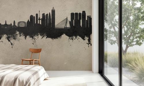 Rotterdam The Netherands Skyline Concrete