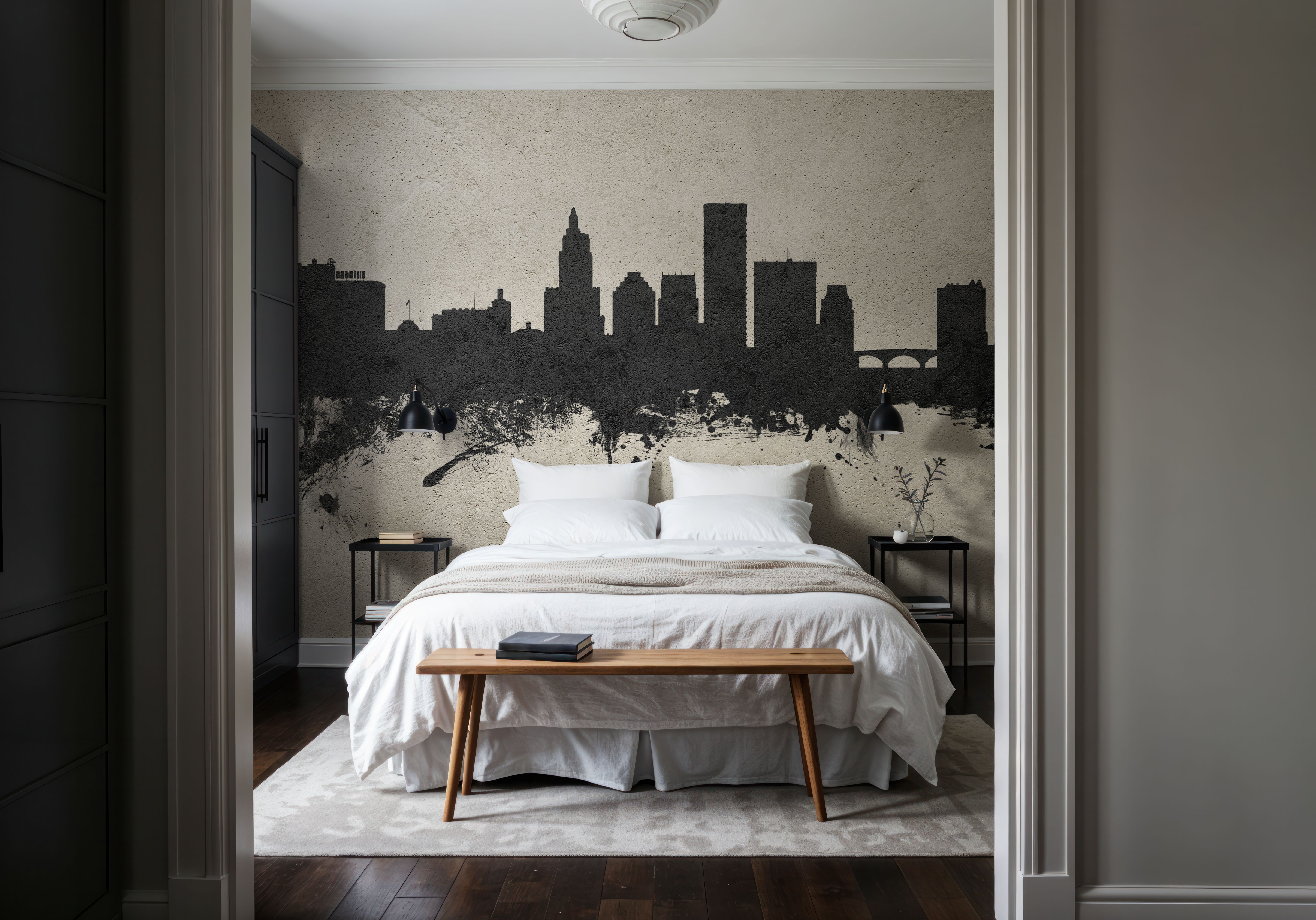Providence Rhode Island Skyline Concrete