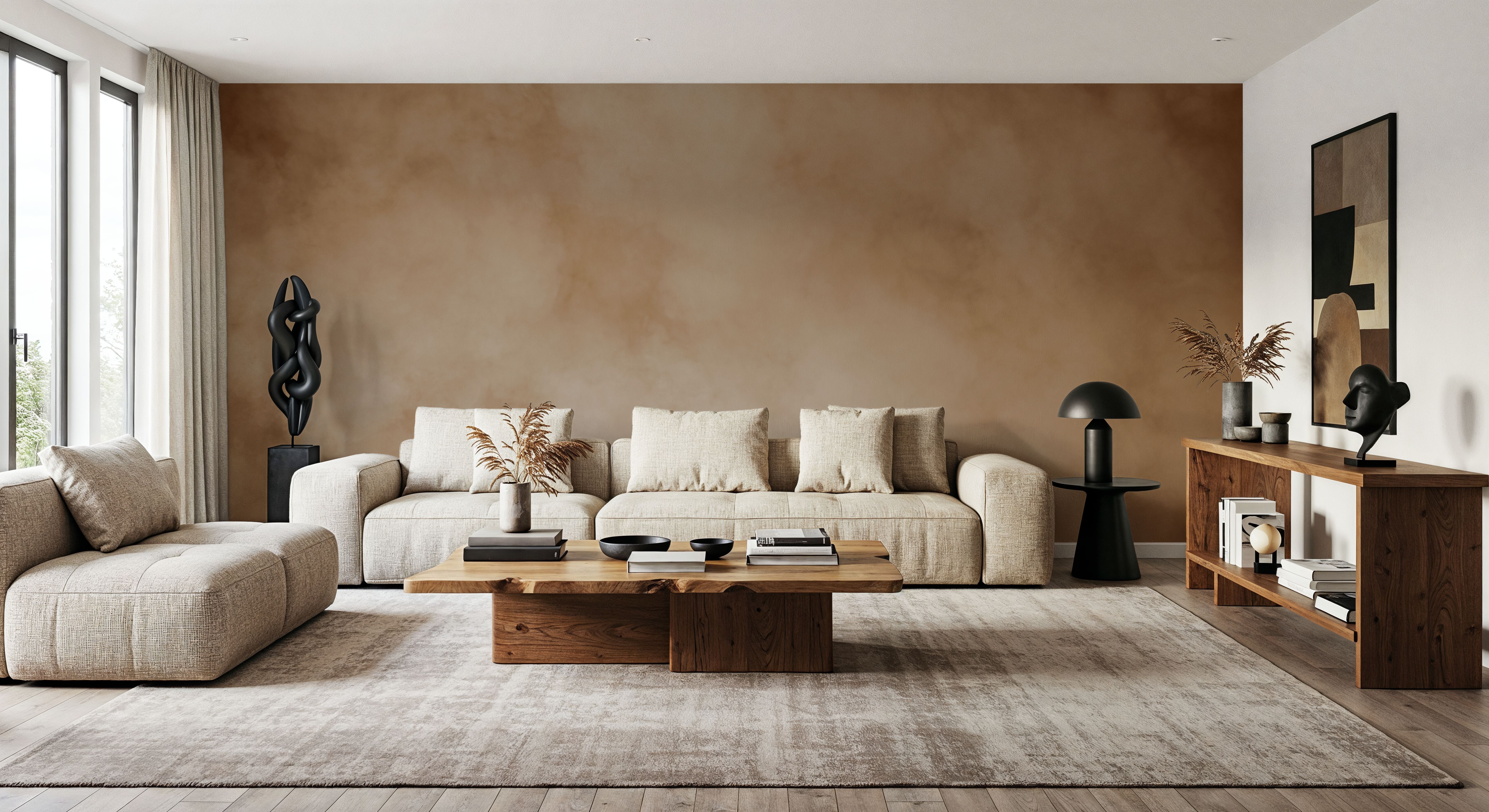 Soft Fog, Orange, Wallpaper