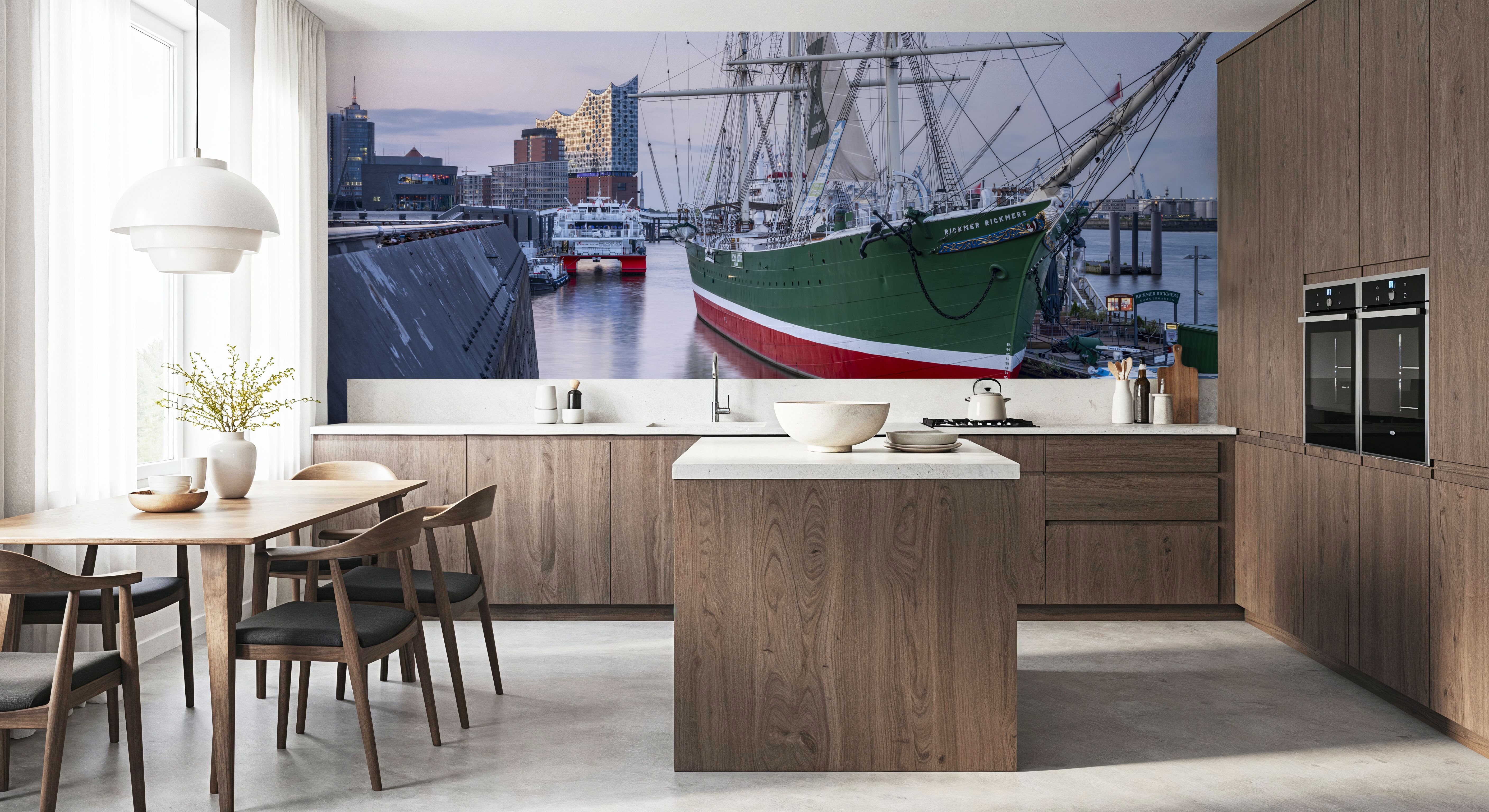 Harbor Berth, Papel pintado