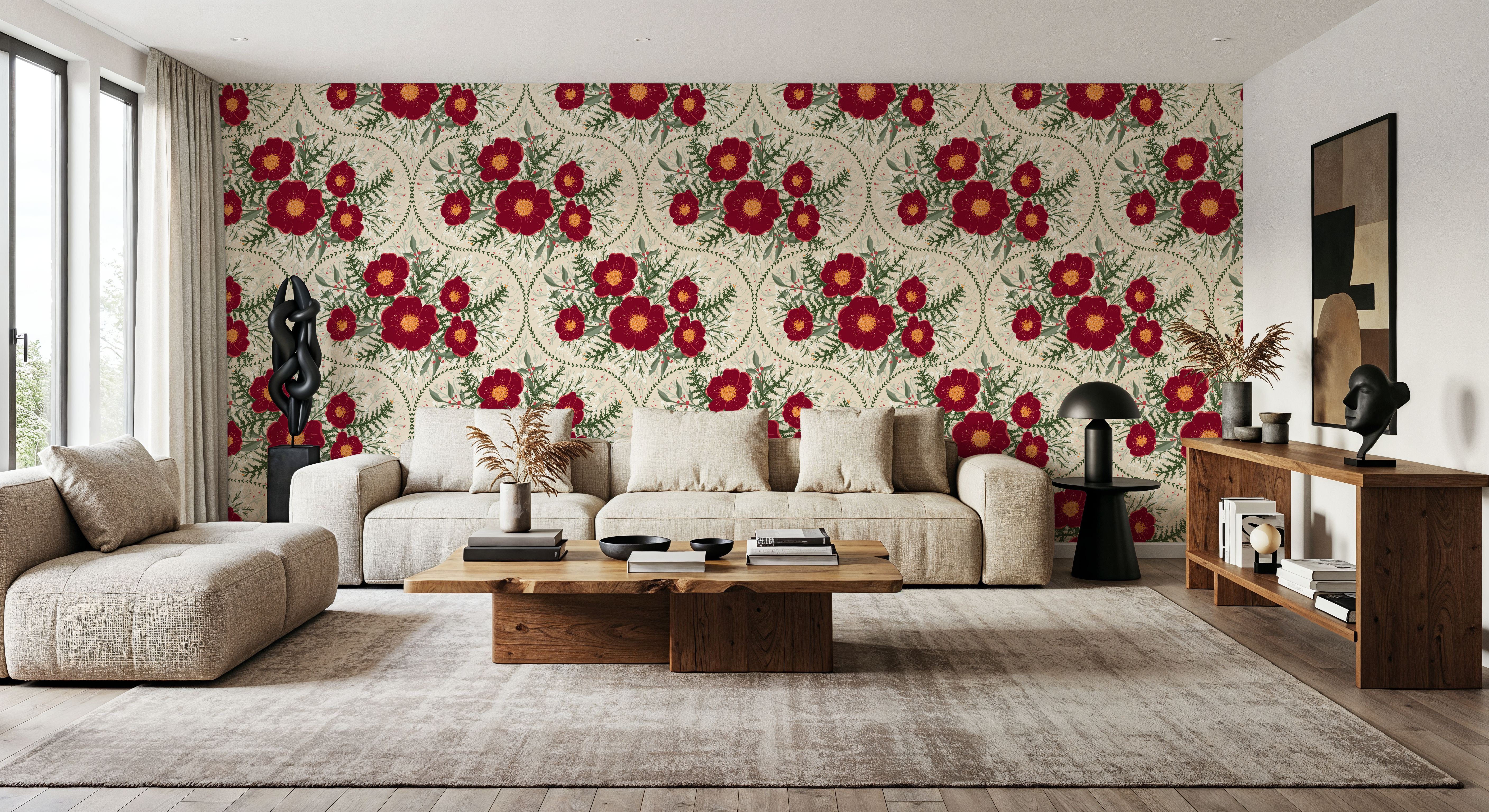 Yuletide Camelia, Bone White