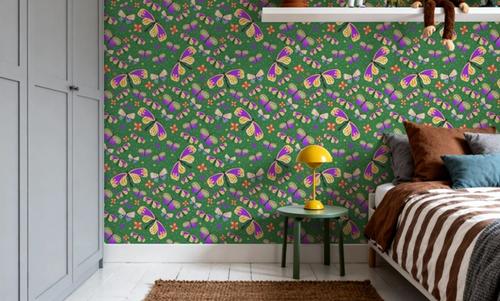 Butterfly Crowd, Green