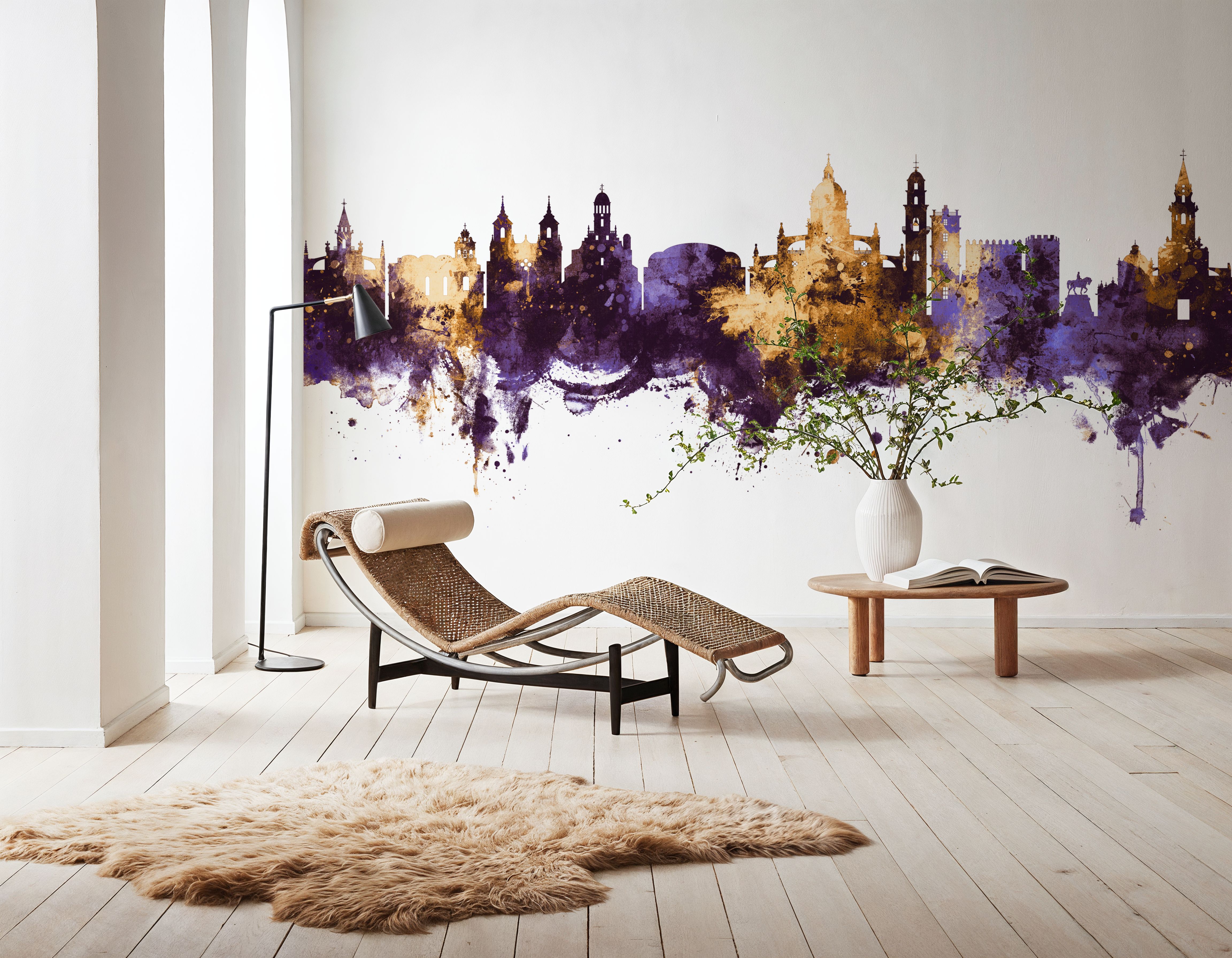 Jerez Spain Skyline Purple & Gold