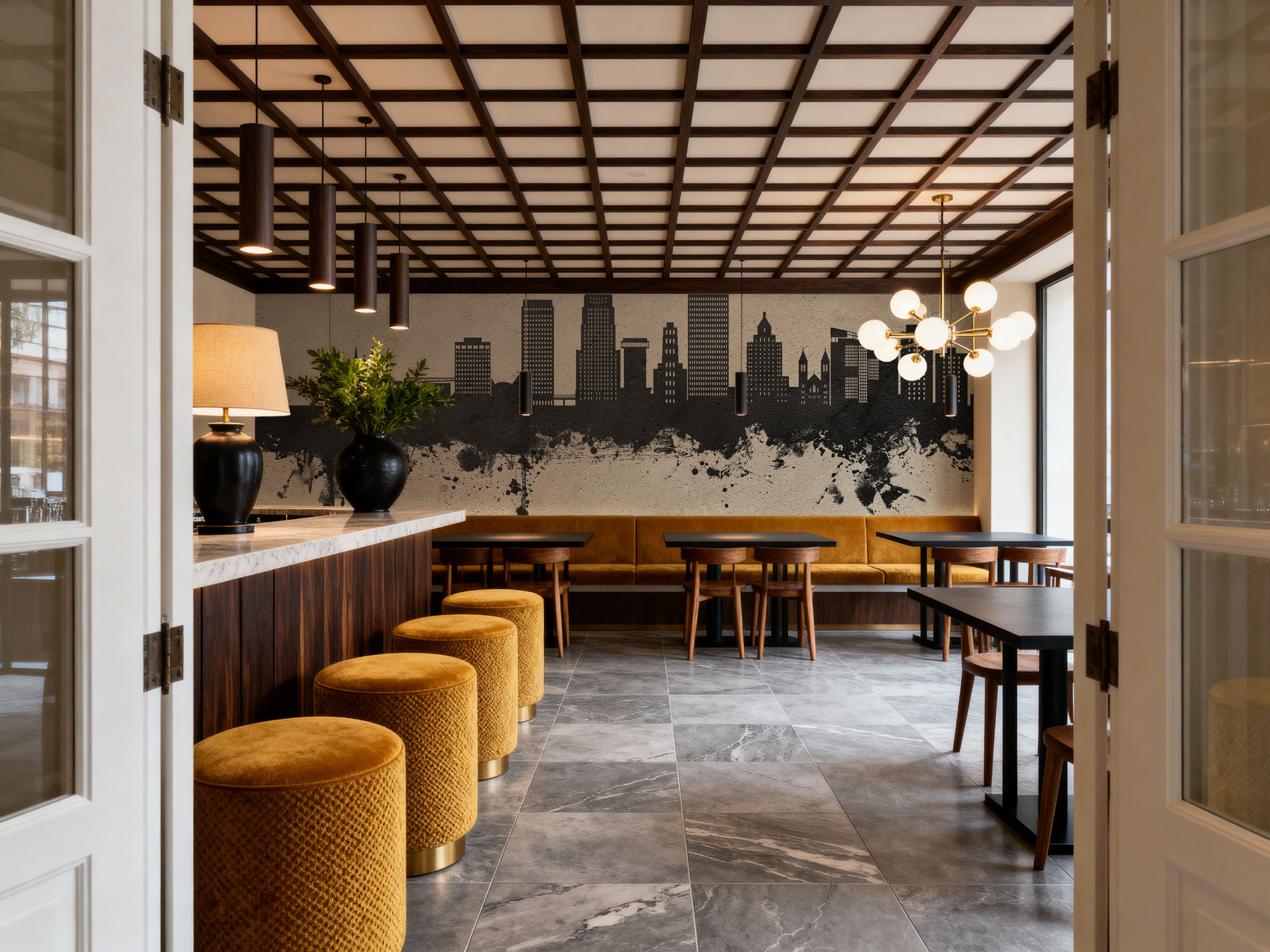 Akron Ohio Skyline Concrete