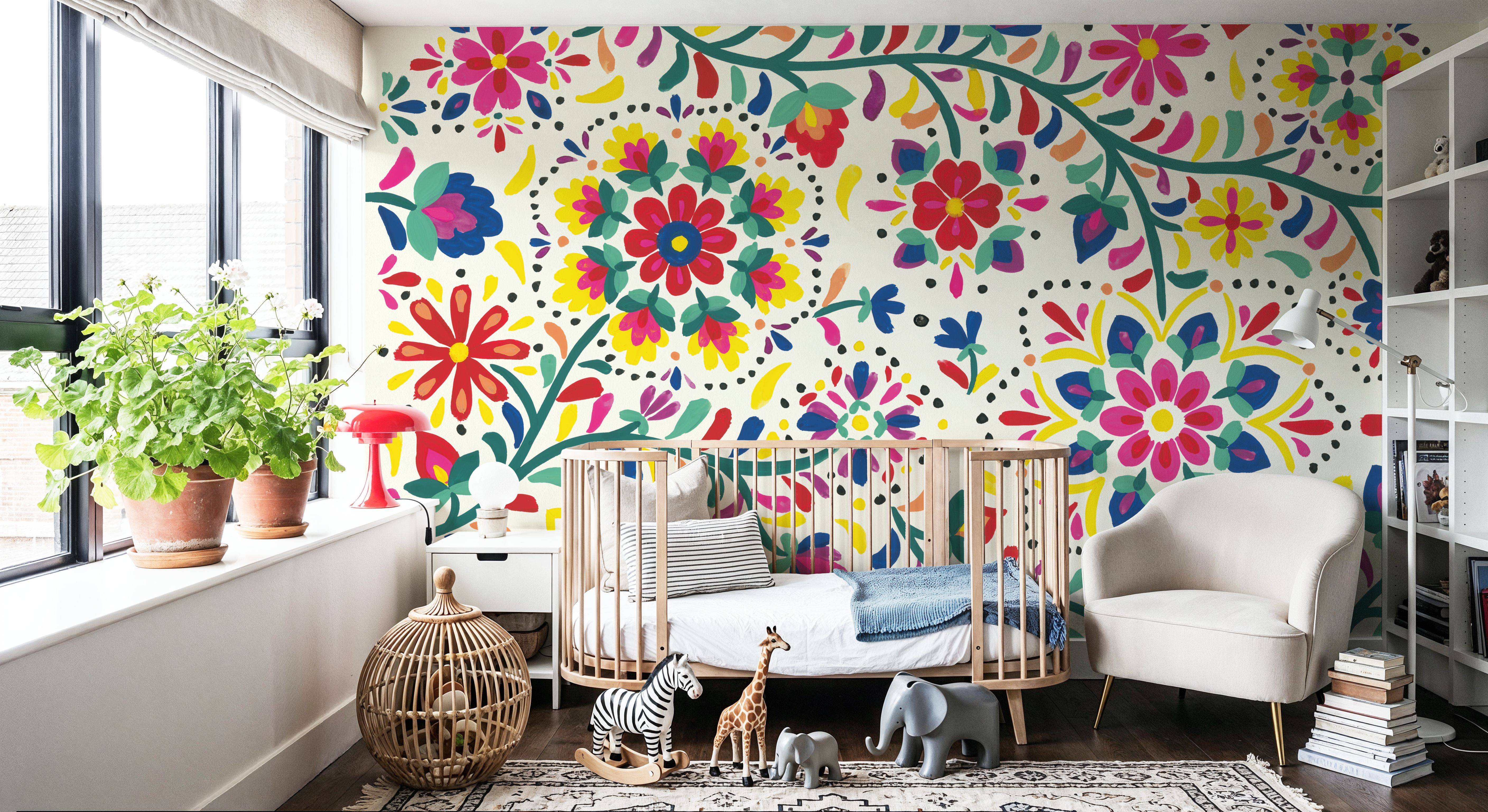 Floral Fiesta White I