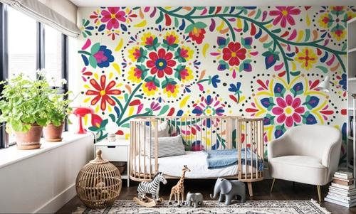 Floral Fiesta White I