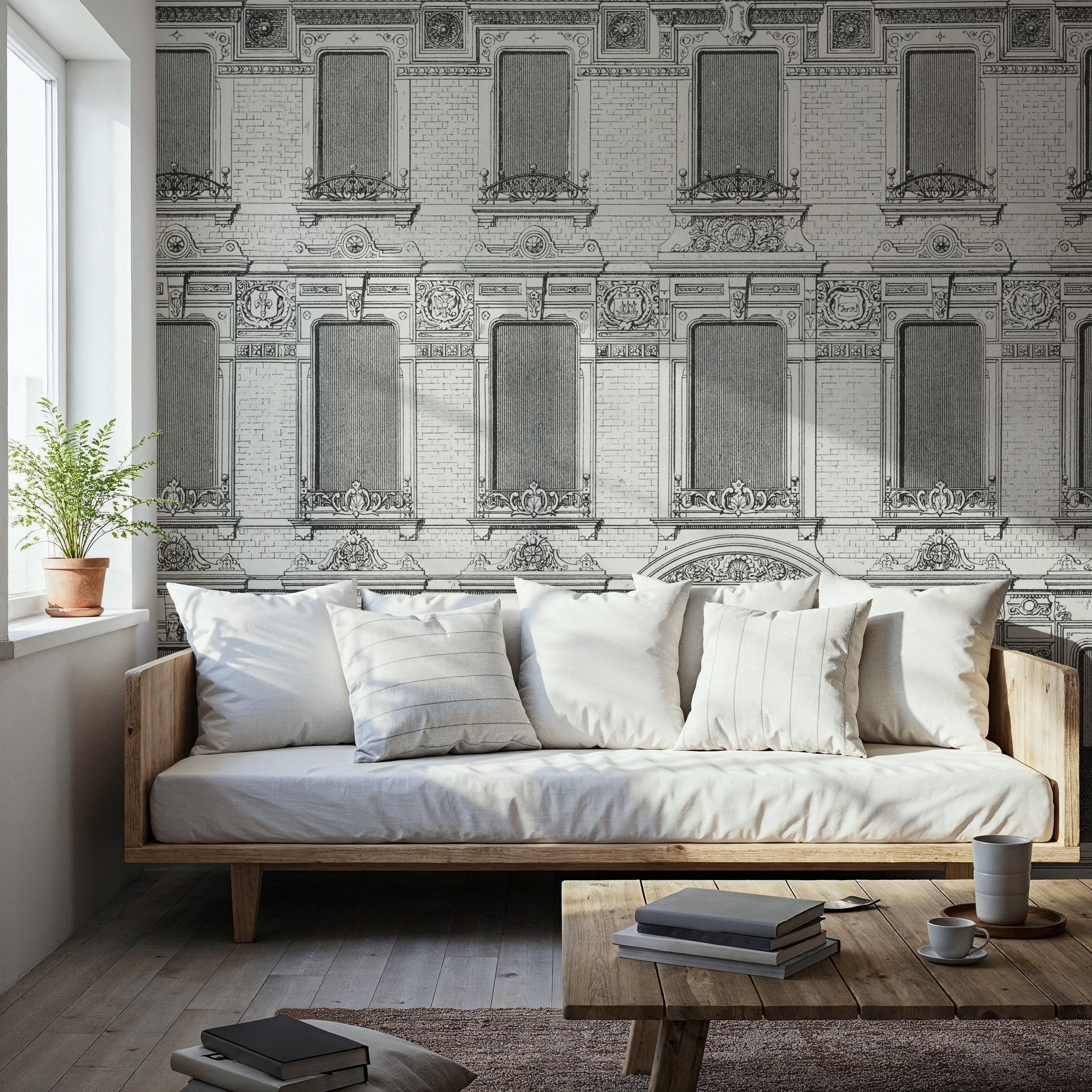 Vintage Facade, White