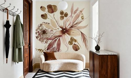 Sepia Floral