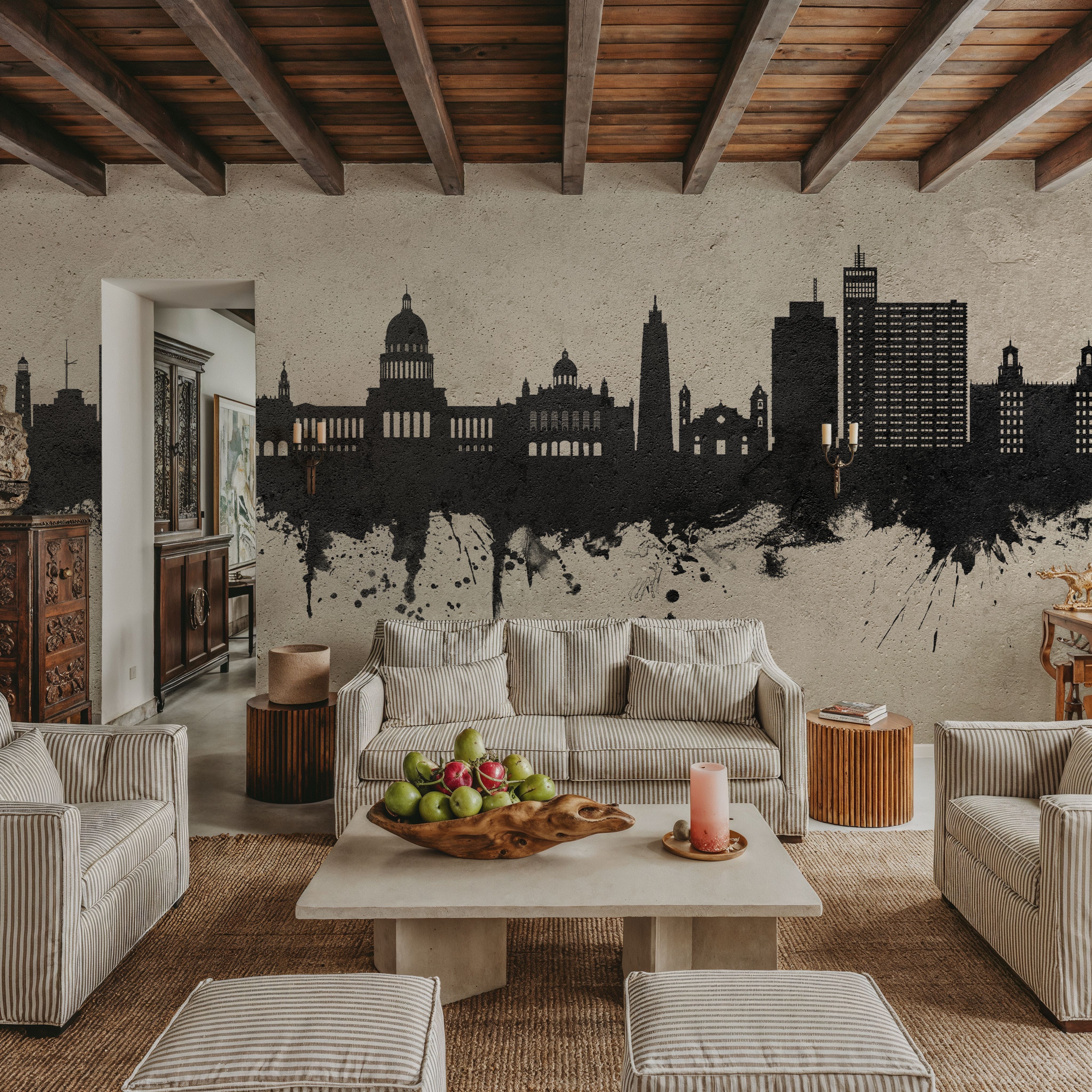Havana Cuba Skyline Concrete