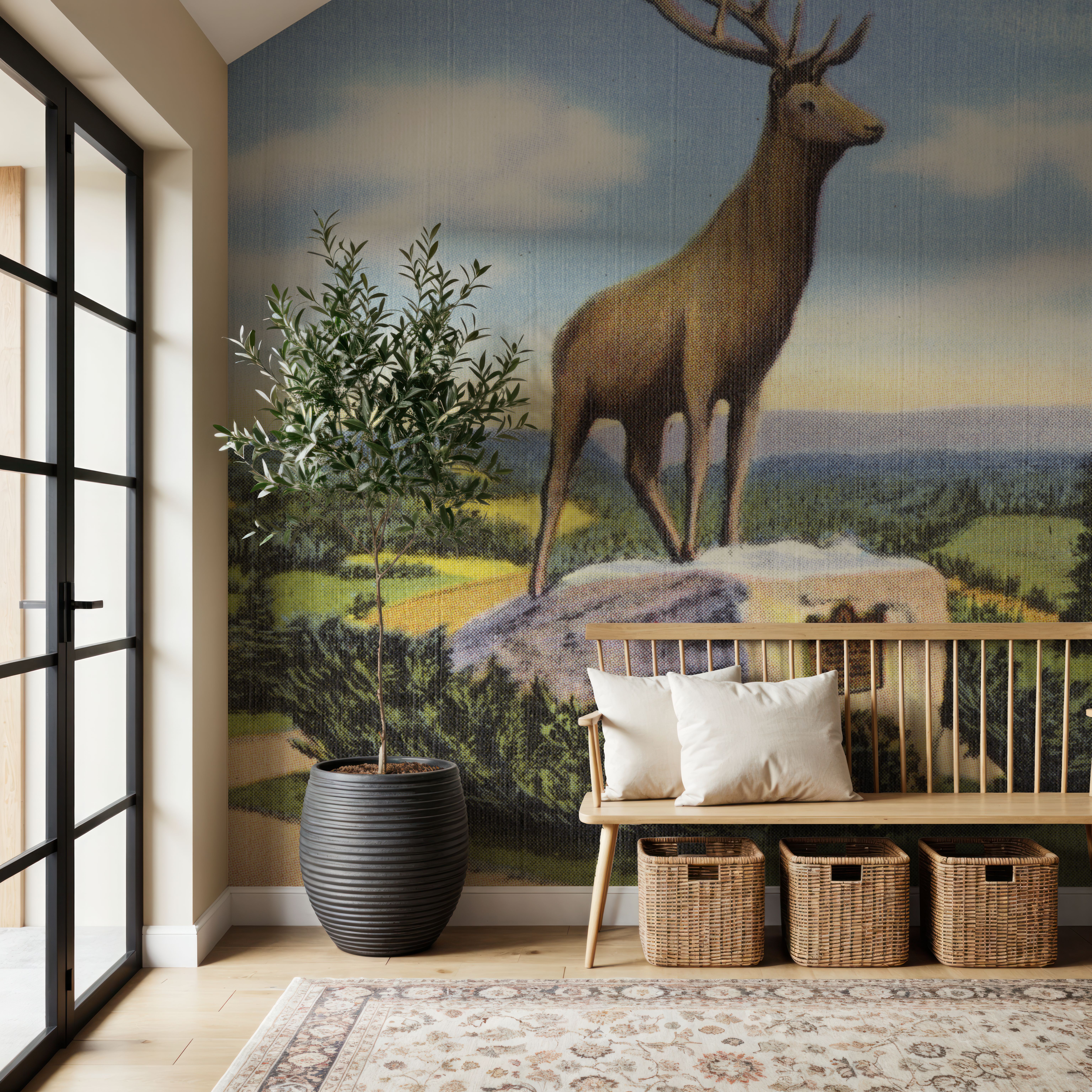 Deerfield - Screenprint Postcard