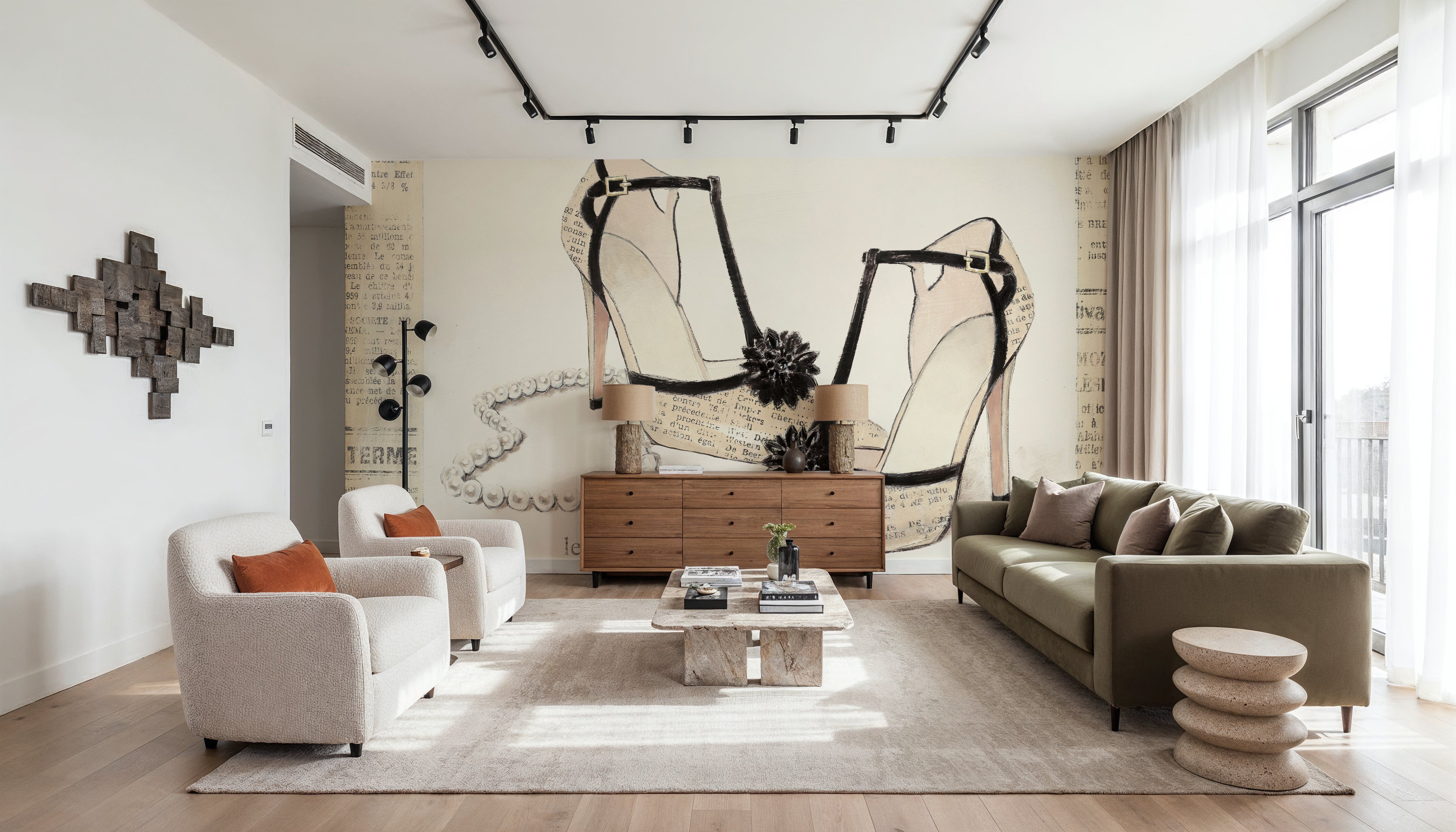 From Emilys Closet I Square, Behang