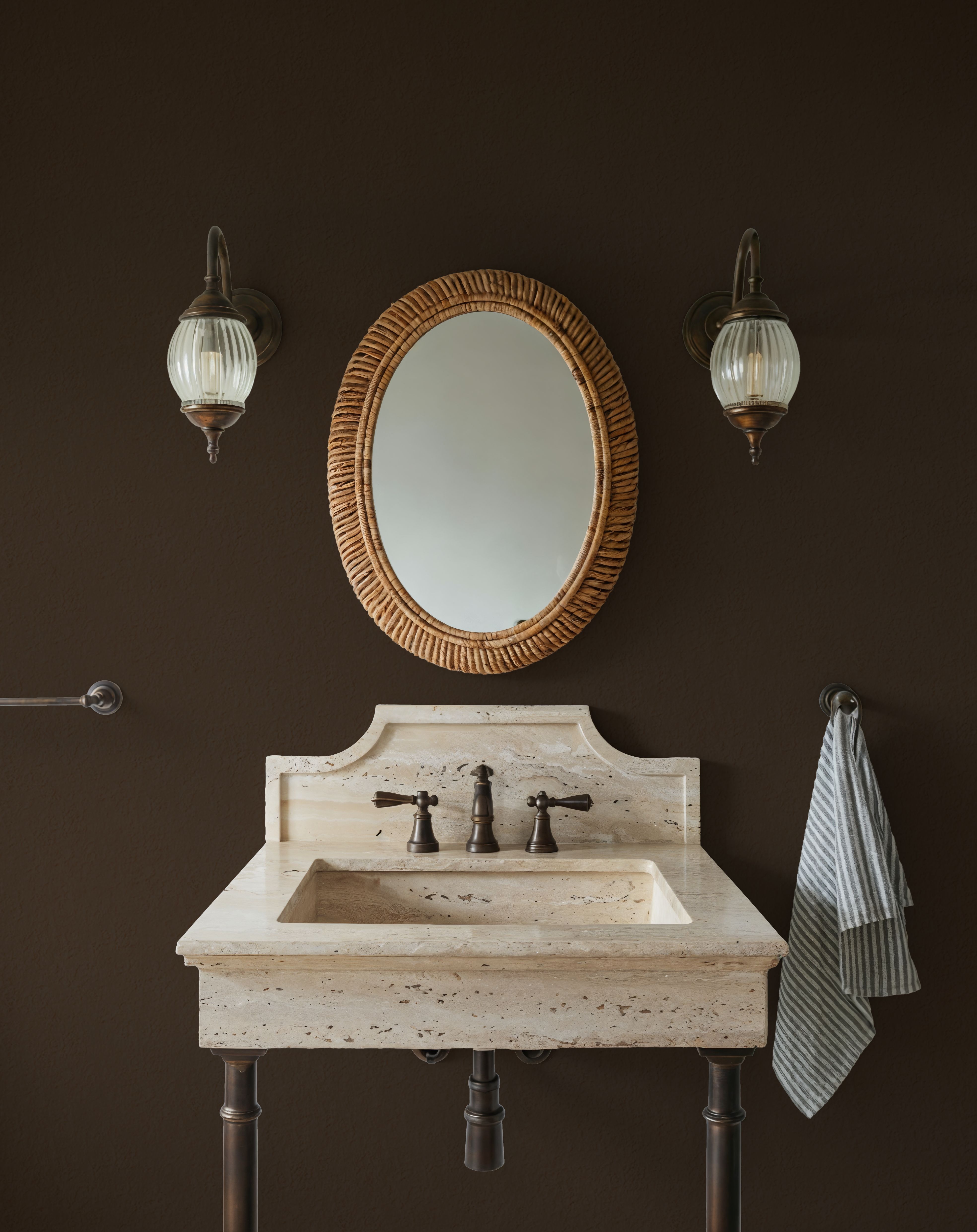 Faux Sand Stucco Finish, Umbra, Wallpaper