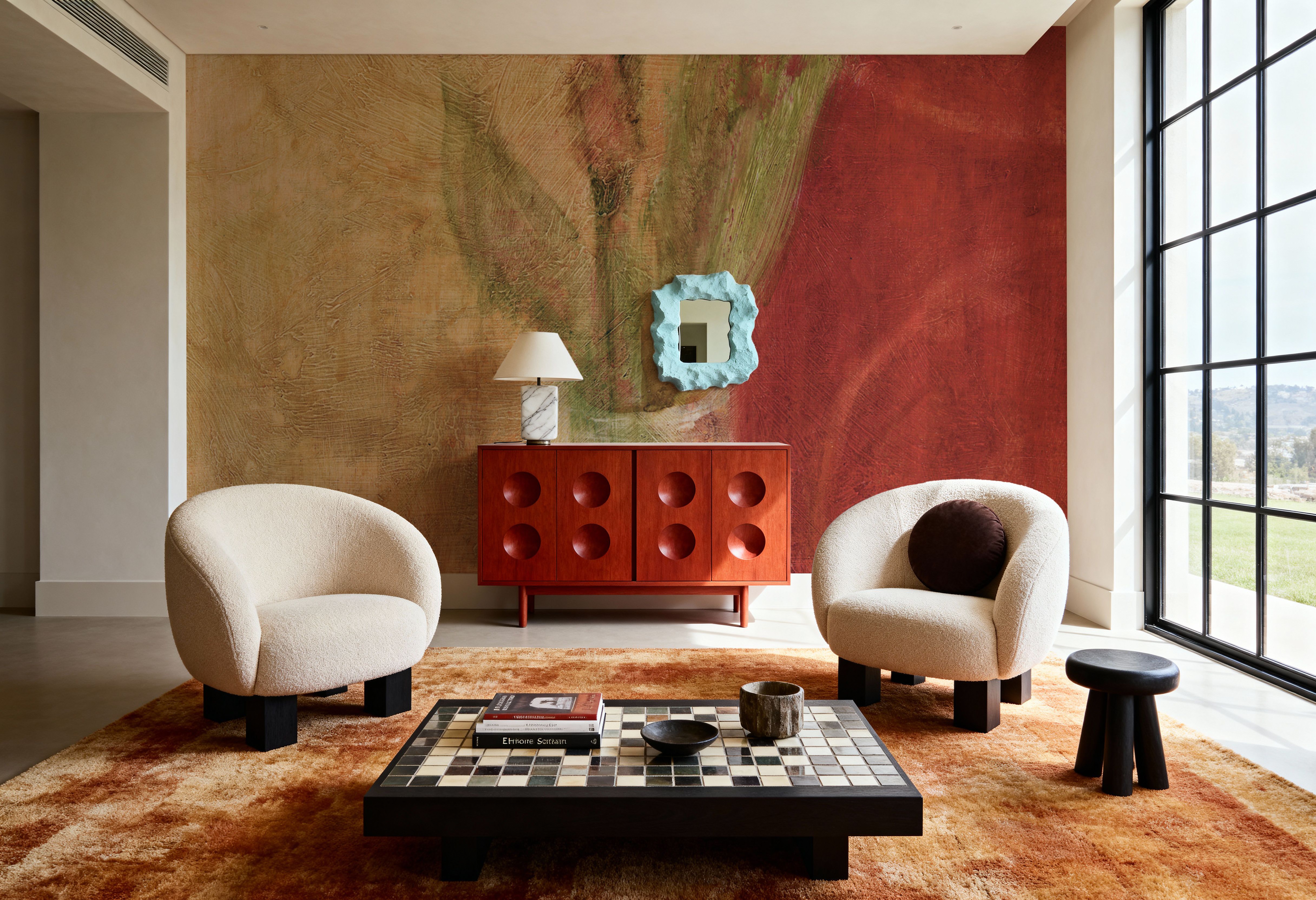 Fleur en Soie II, Behang