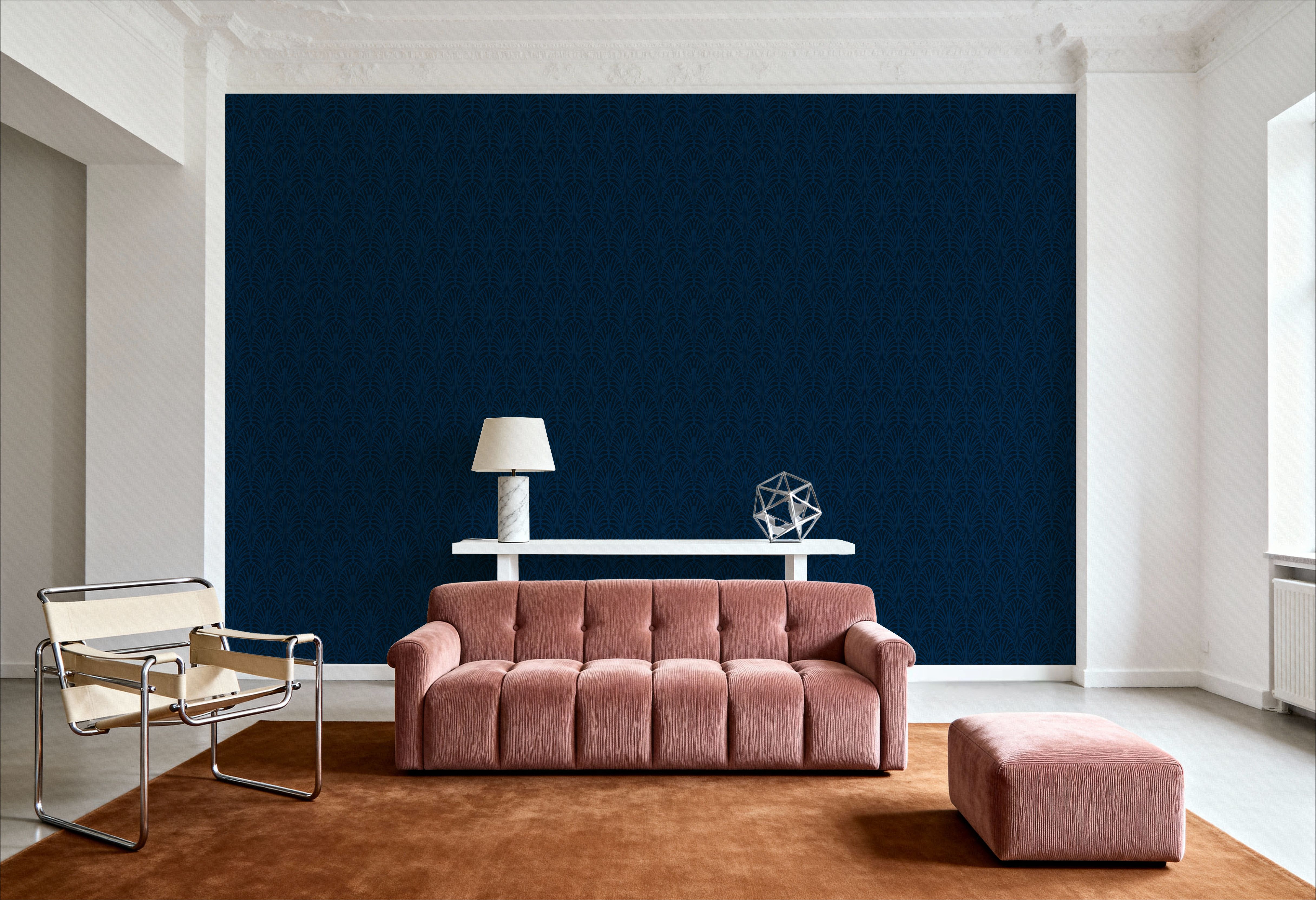 Brushstroke Fan Scallop, Midnight