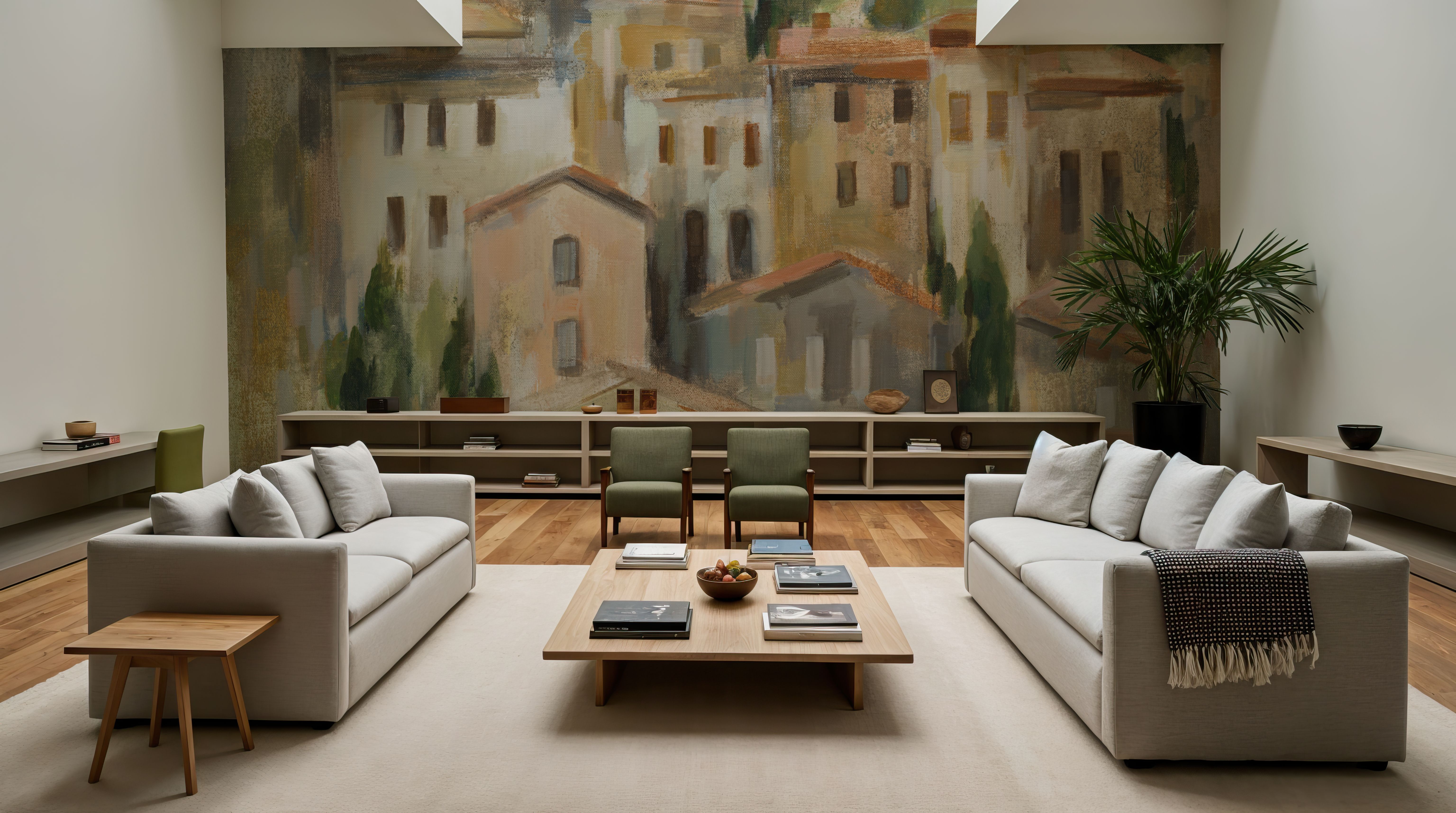 Pines and Florence, Carte da parati