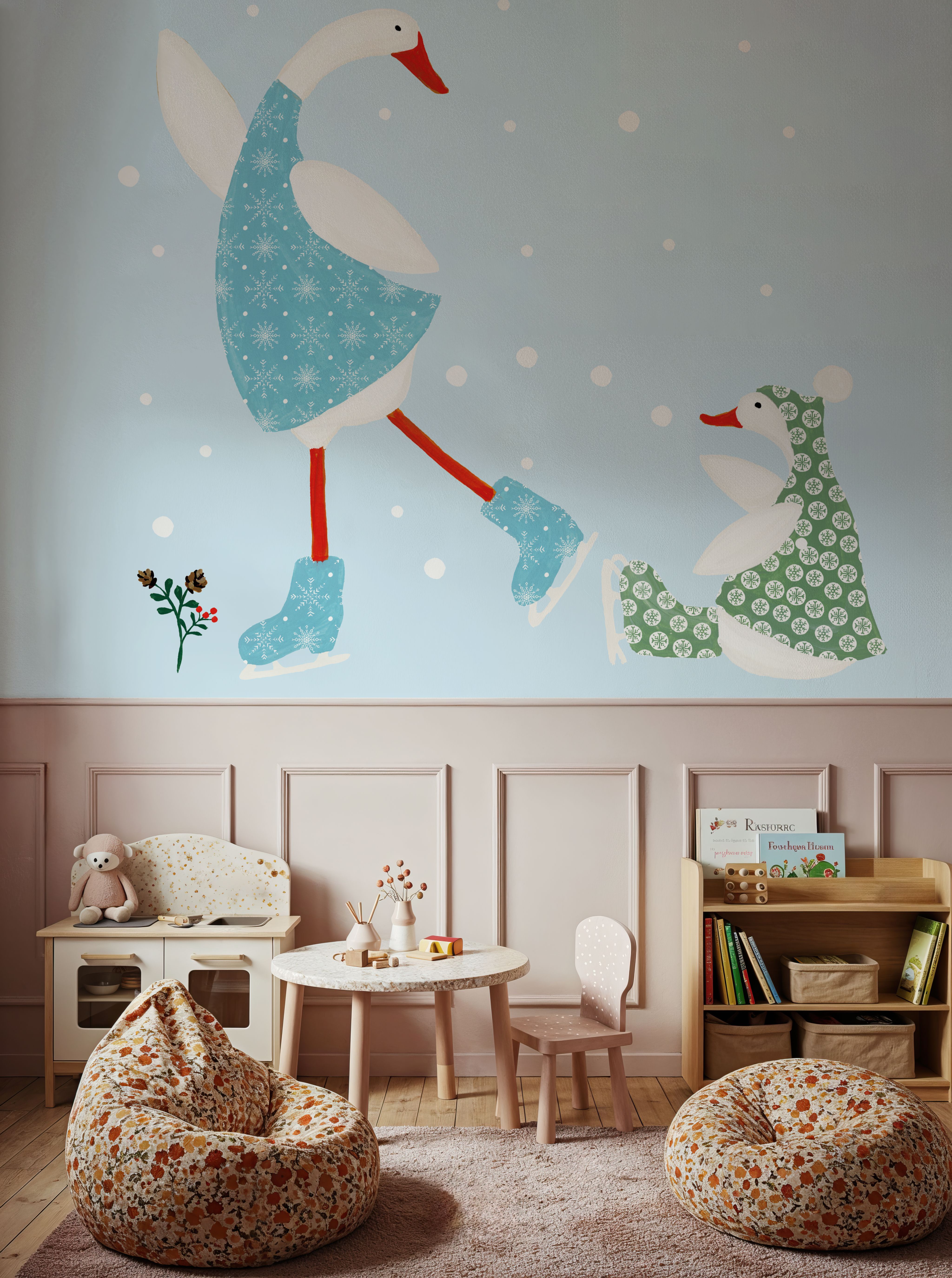 Ducks in the Snow III