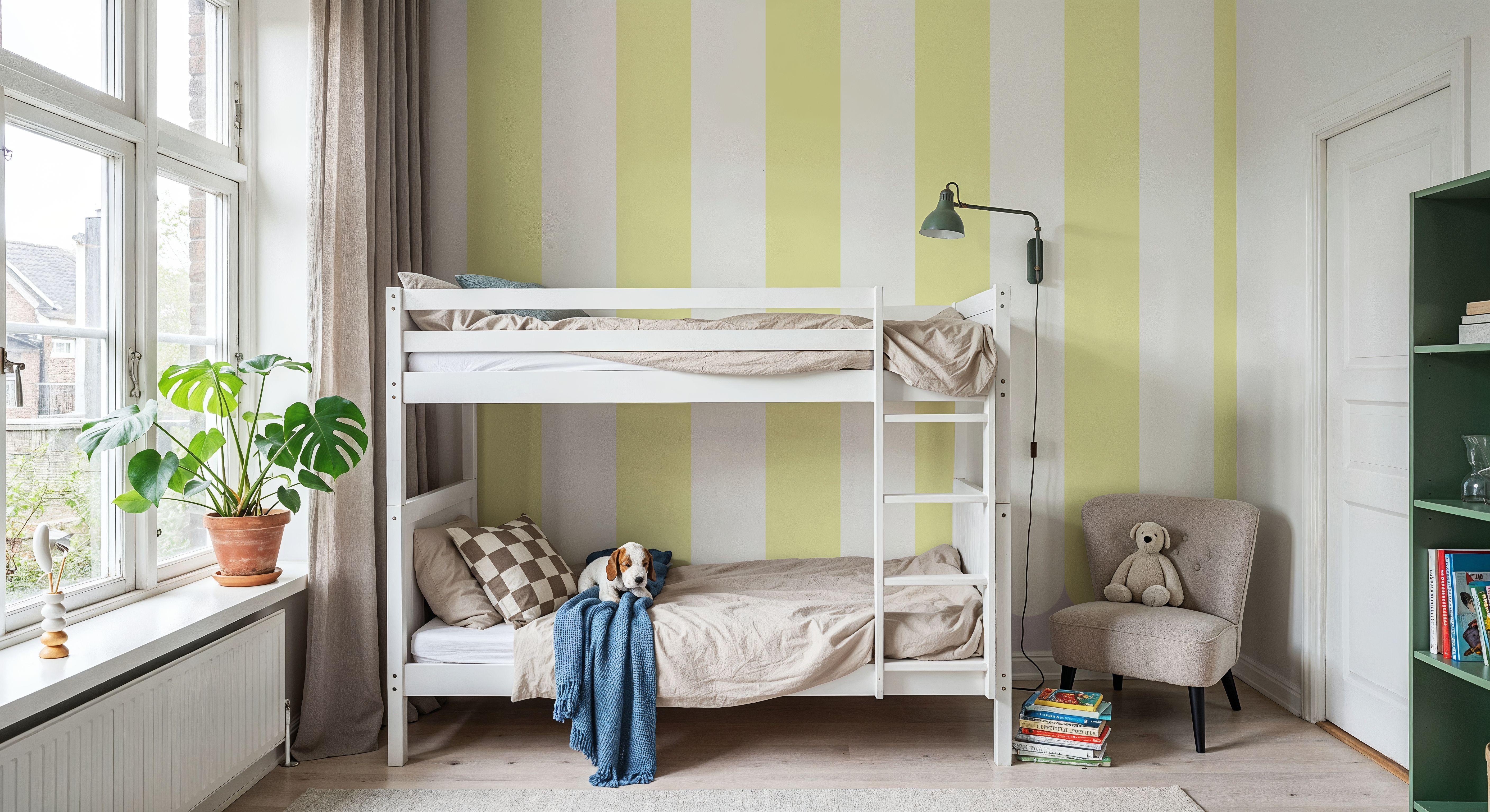 Scalloped Circus Stripes, Yellow
