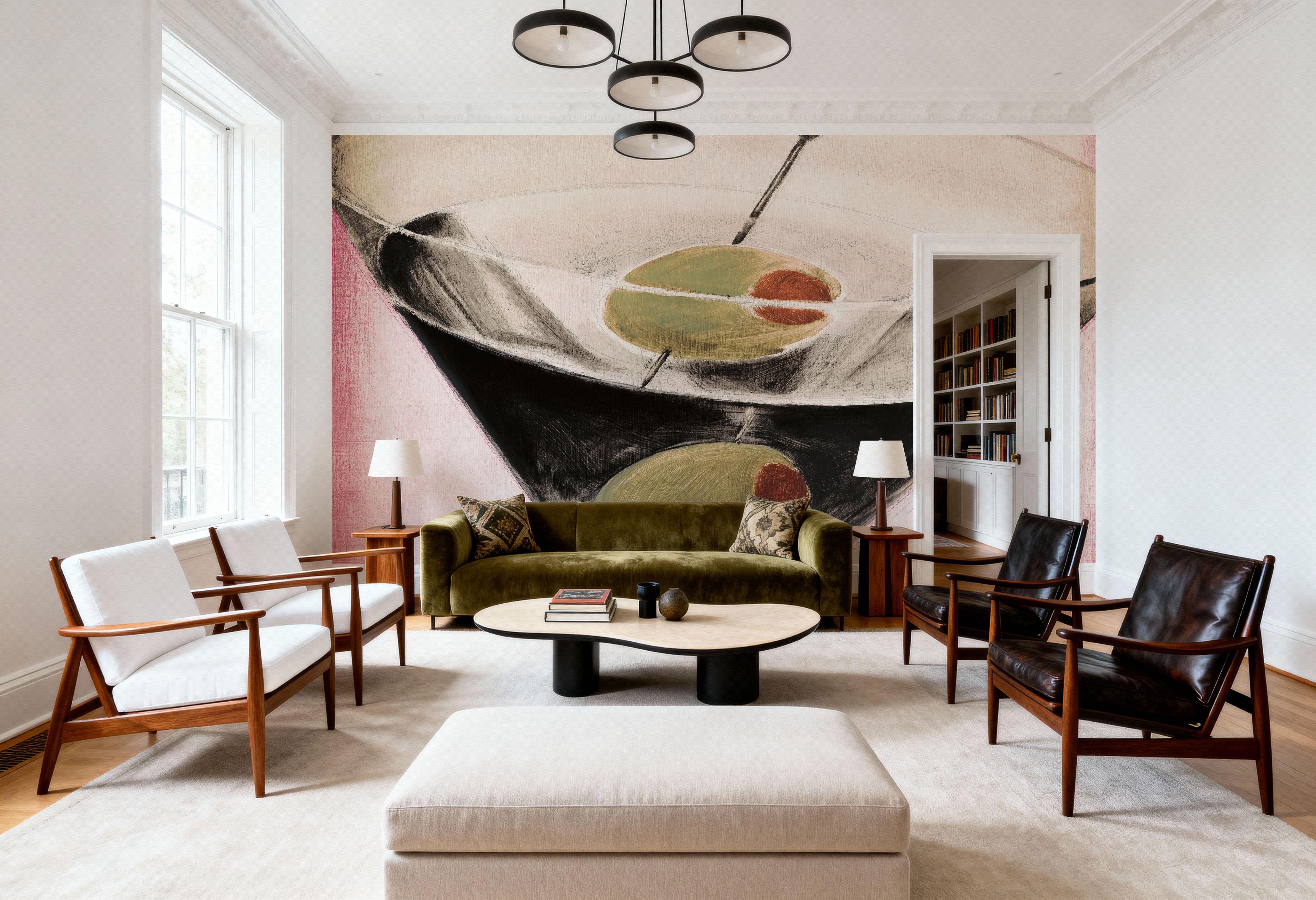 Fifth Avenue Square III Pink, Wallpaper