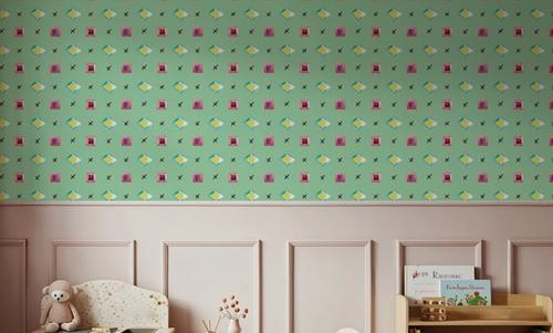 Boho Symbols Light Green